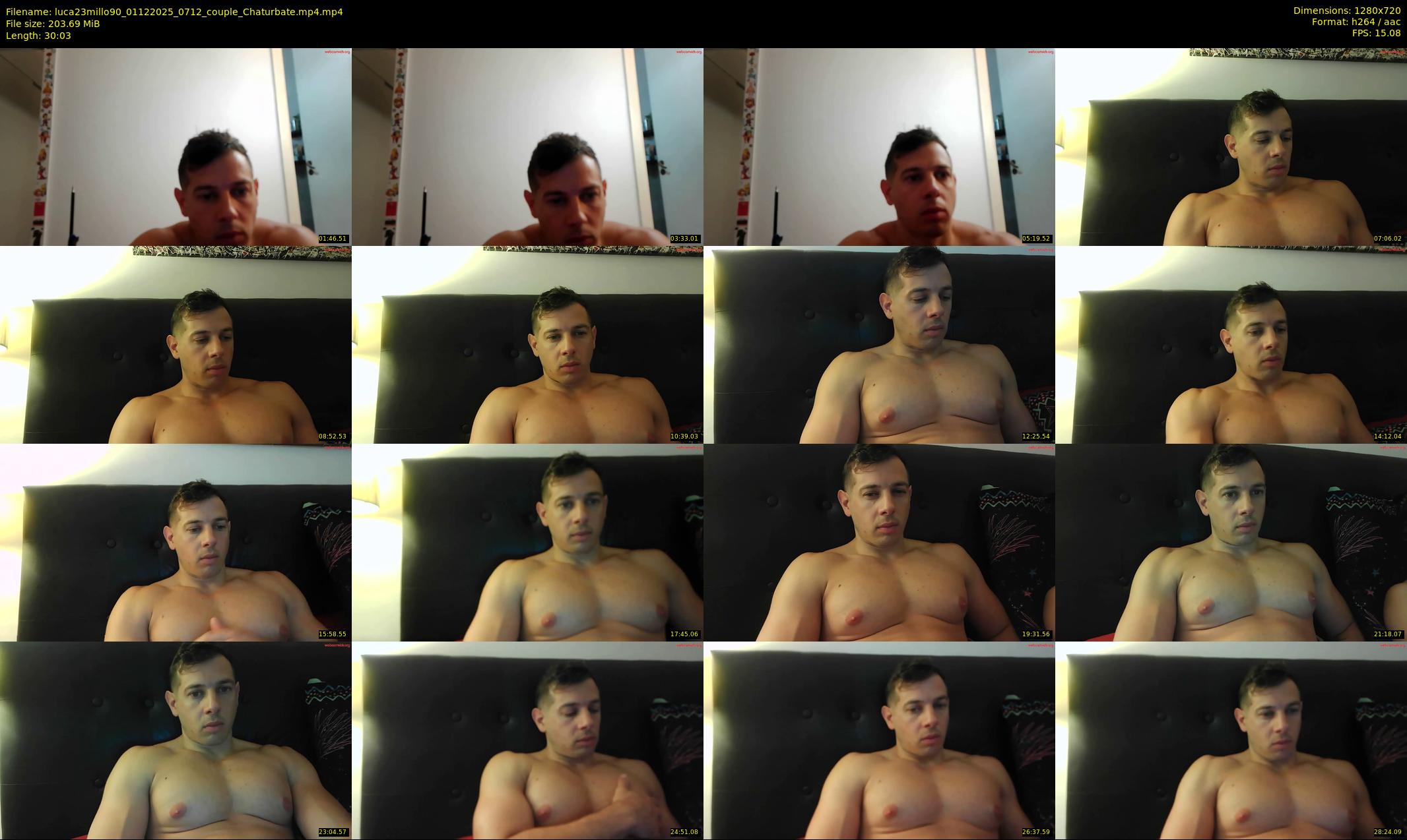 luca23millo90 — 31 minute Chaturbate male cam show recording, 720p, Dec 1, 2025