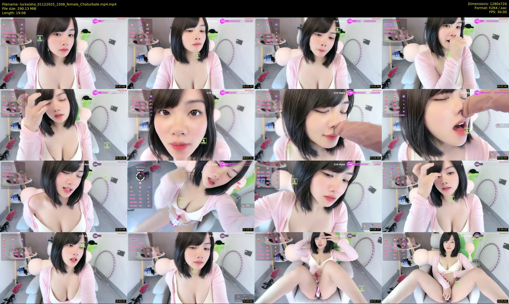 luckaisha — 20 minute Chaturbate female cam show recording, 720p, Dec 1, 2025