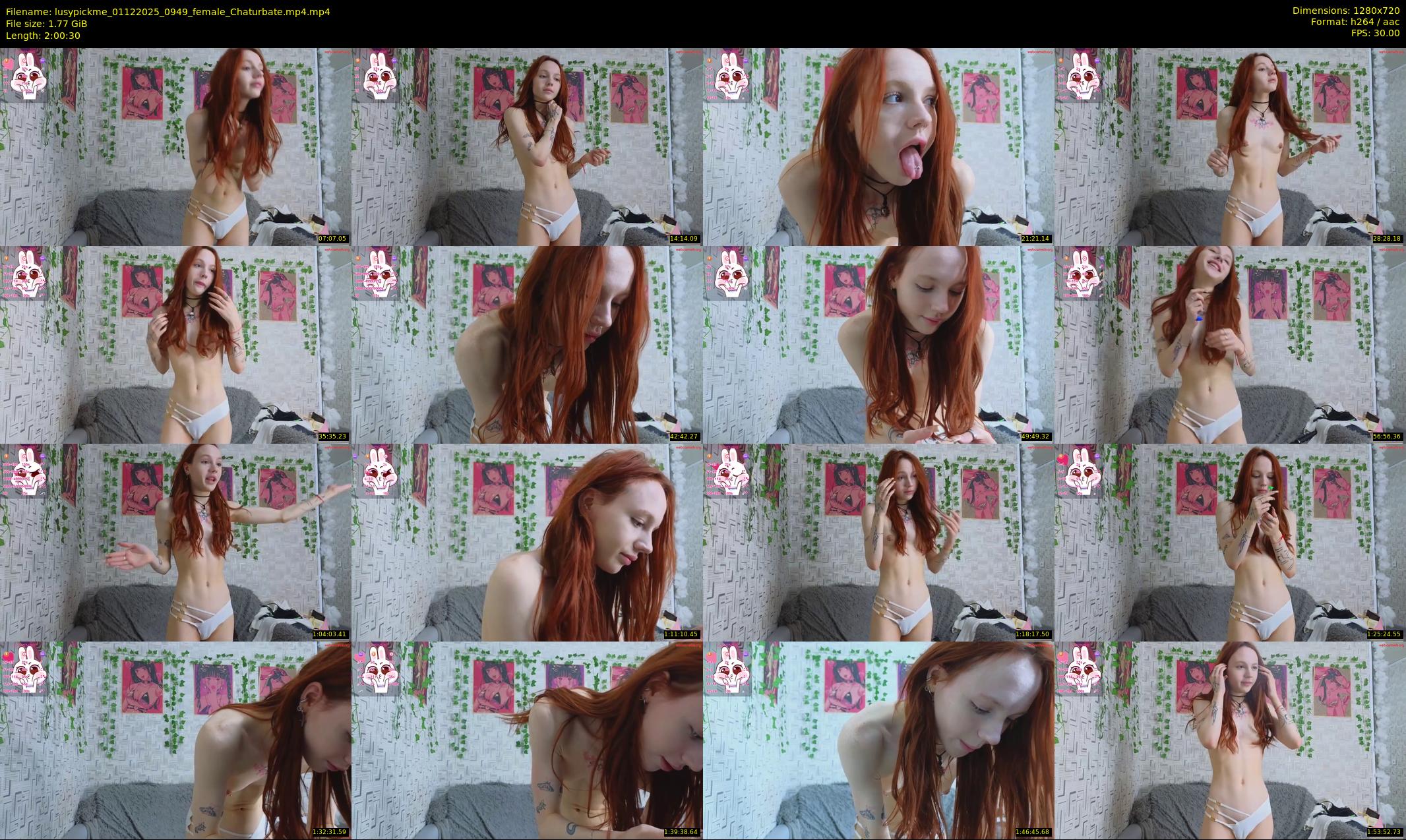 lusypickme — 121 minute Chaturbate female cam show recording, 720p, Dec 1, 2025