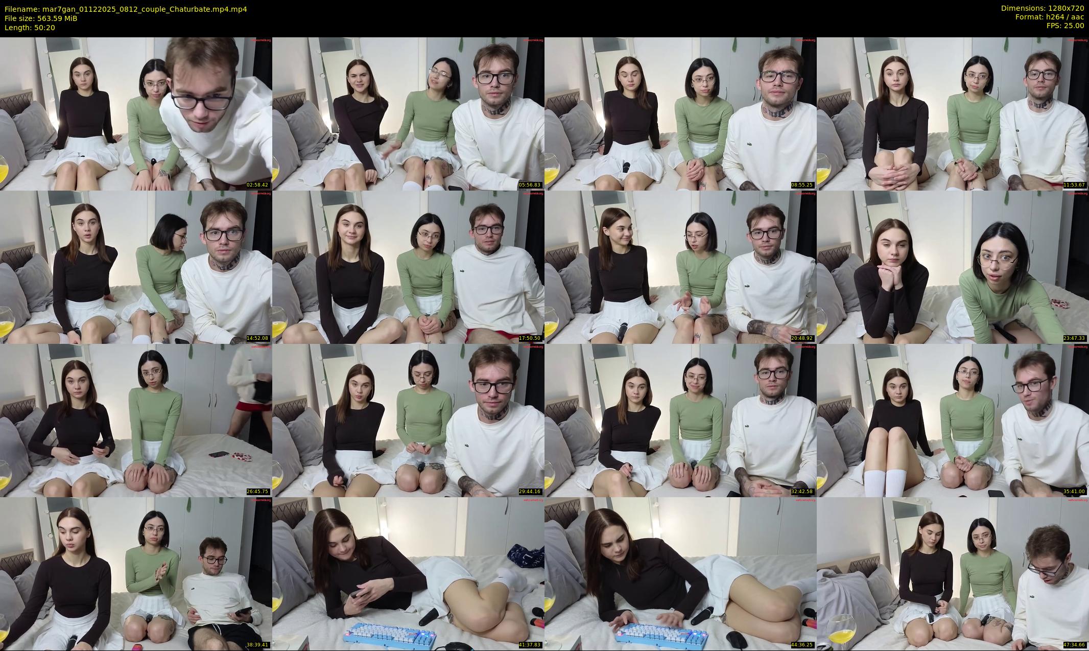 mar7gan — 51 minute Chaturbate couple cam show recording, 720p, Dec 1, 2025