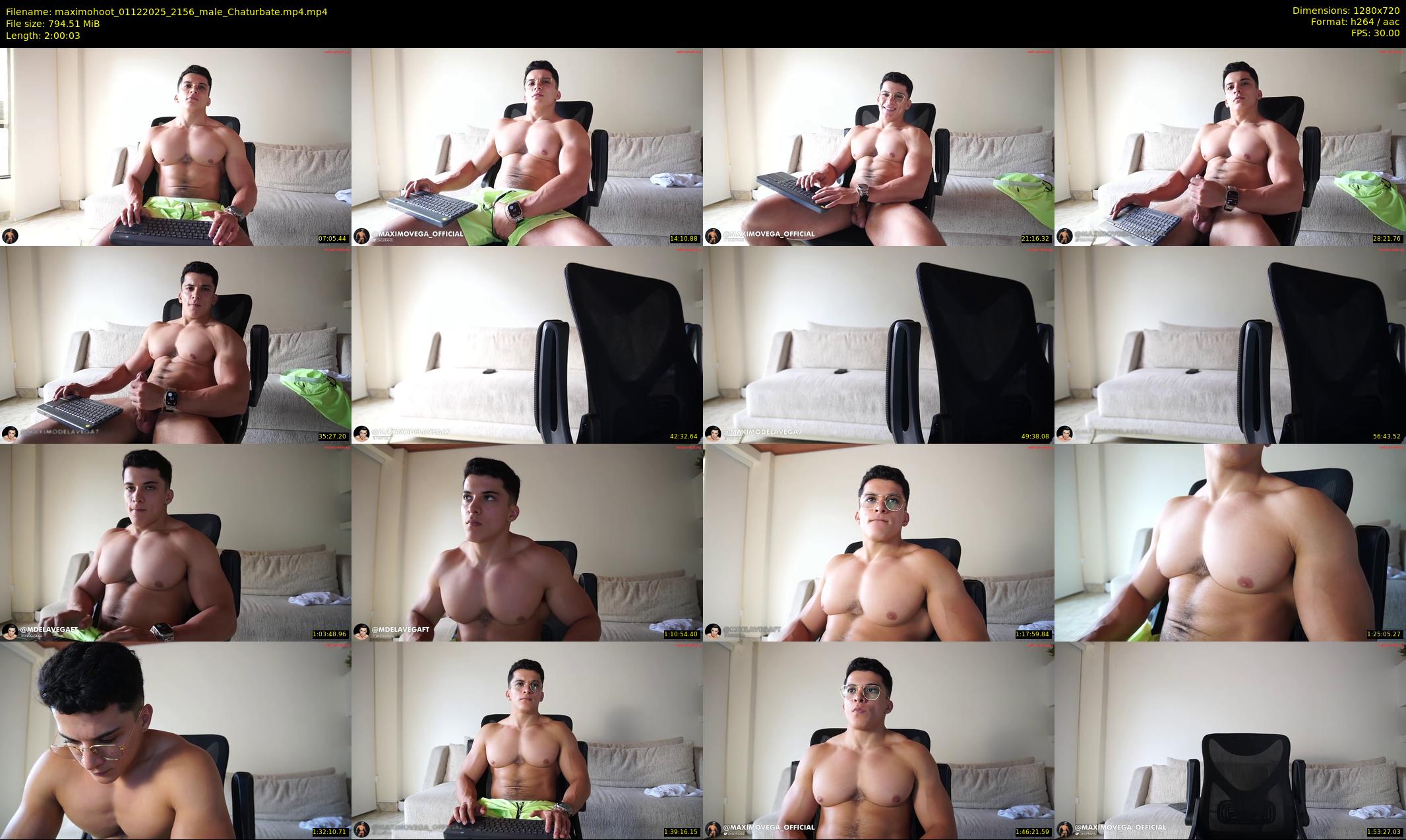 maximohoot — 121 minute Chaturbate male cam show recording, 720p, Dec 1, 2025