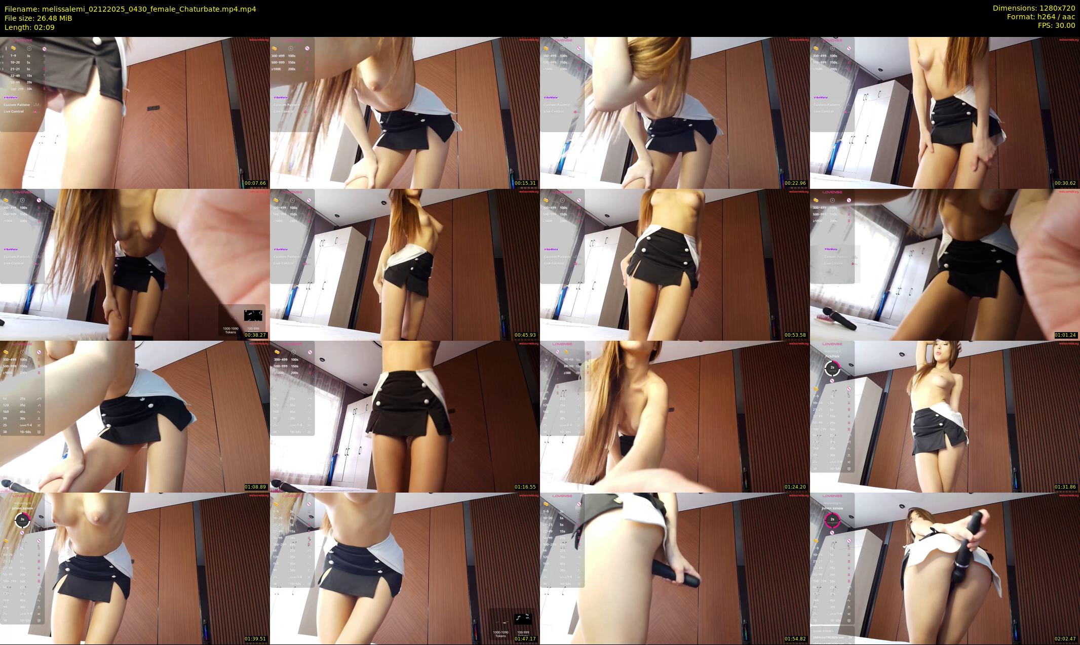 melissalemi — 3 minute Chaturbate female cam show recording, 720p, Dec 2, 2025