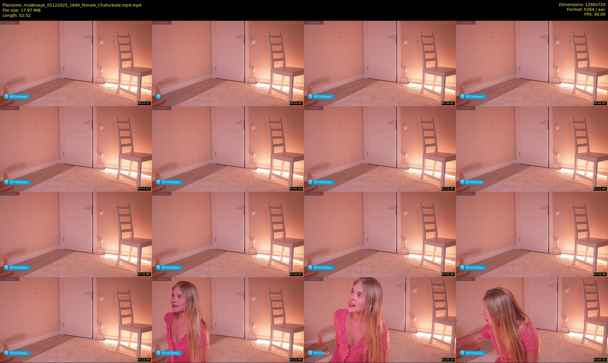 miablueye — 3 minute Chaturbate female cam show recording, 720p, Dec 1, 2025