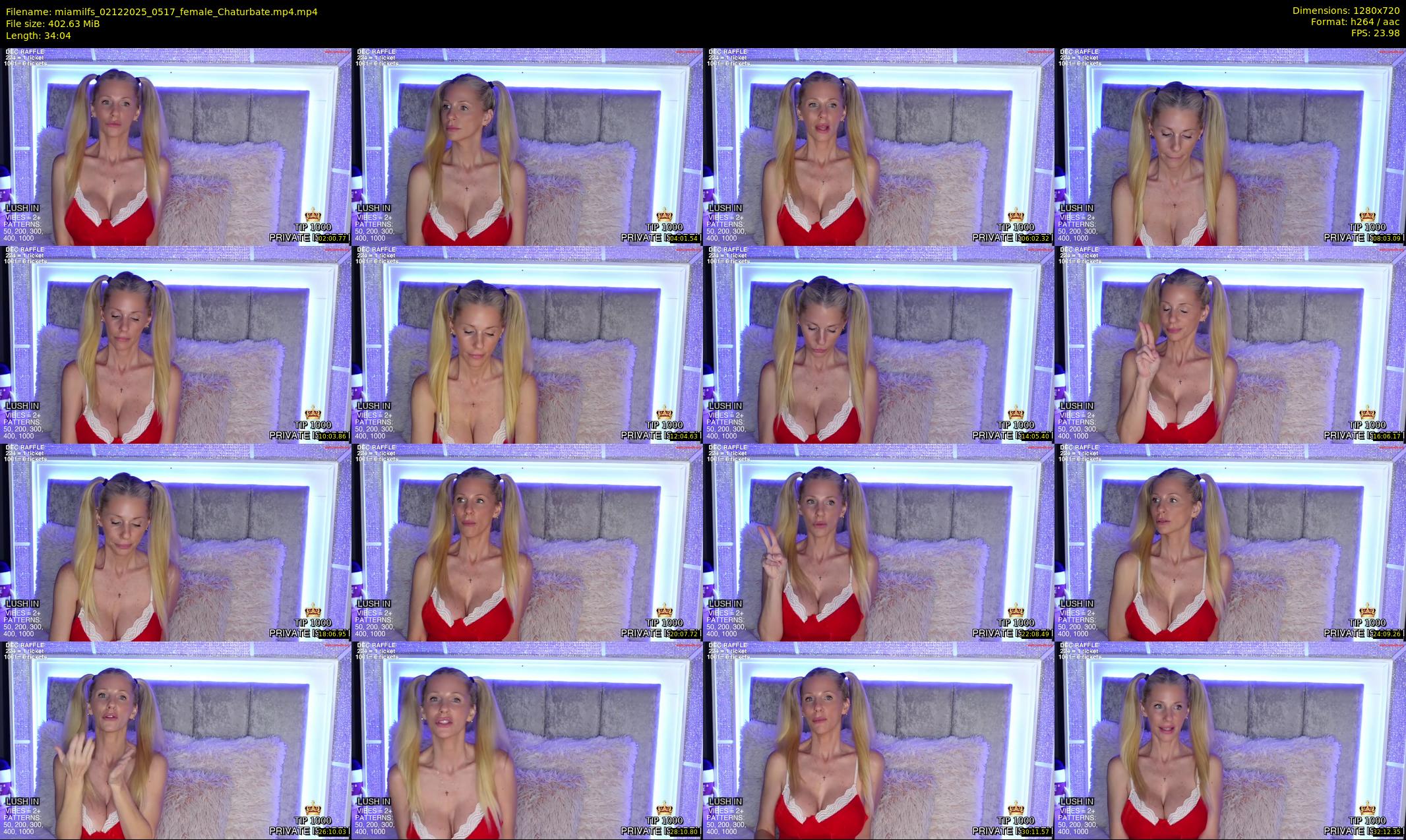 miamilfs — 35 minute Chaturbate female cam show recording, 720p, Dec 2, 2025