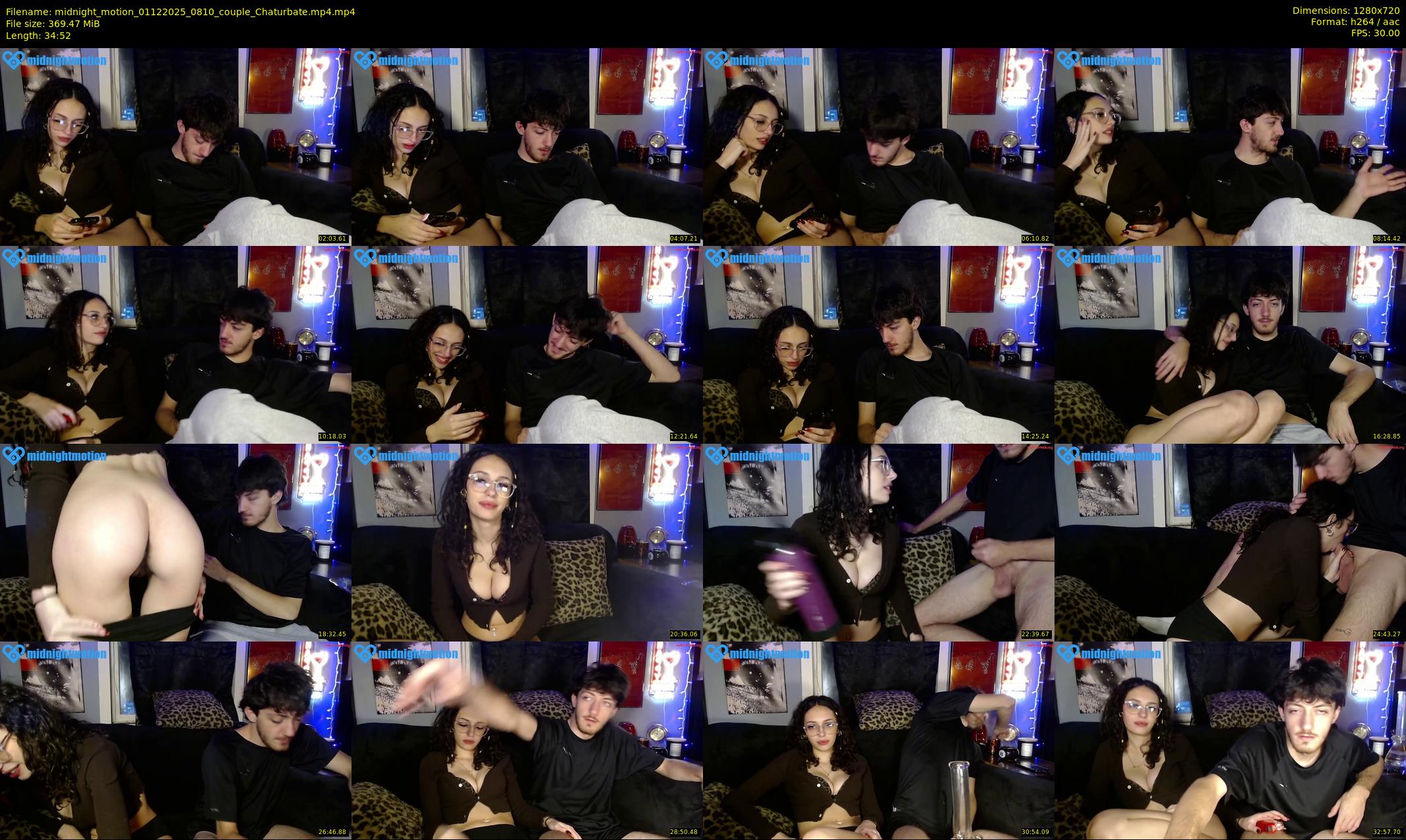 midnight_motion — 35 minute Chaturbate couple cam show recording, 720p, Dec 1, 2025
