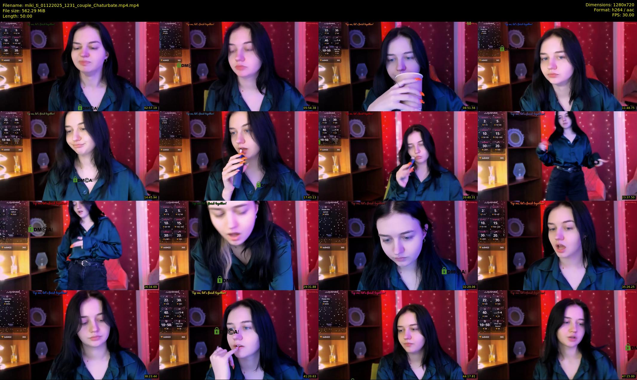 miki_ti — 50 minute Chaturbate female cam show recording, 720p, Dec 1, 2025