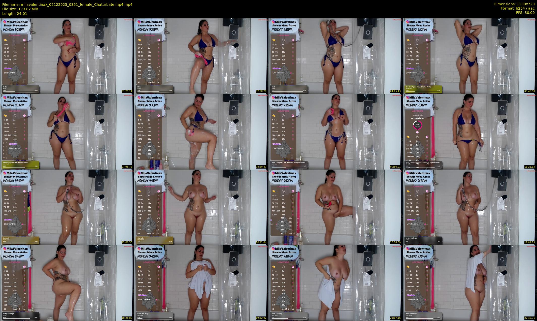 milavalentinax — 25 minute Chaturbate female cam show recording, 720p, Dec 2, 2025