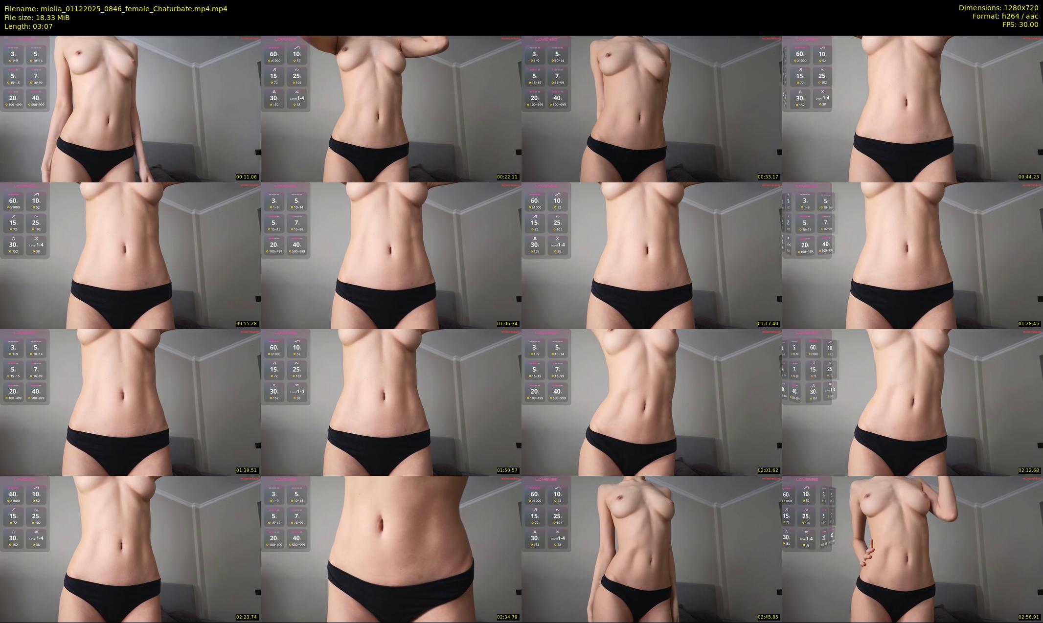miolia — 4 minute Chaturbate female cam show recording, 720p, Dec 1, 2025