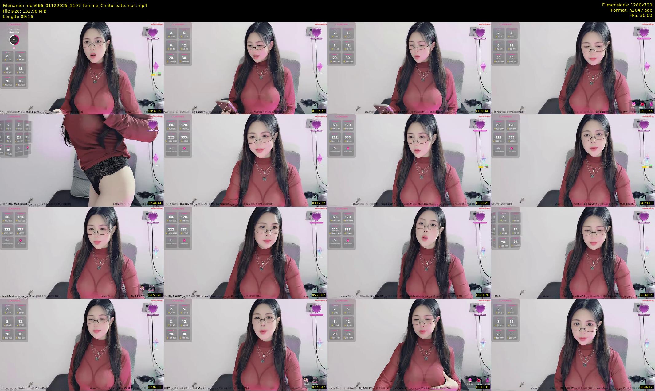 moli666 — 10 minute Chaturbate female cam show recording, 720p, Dec 1, 2025