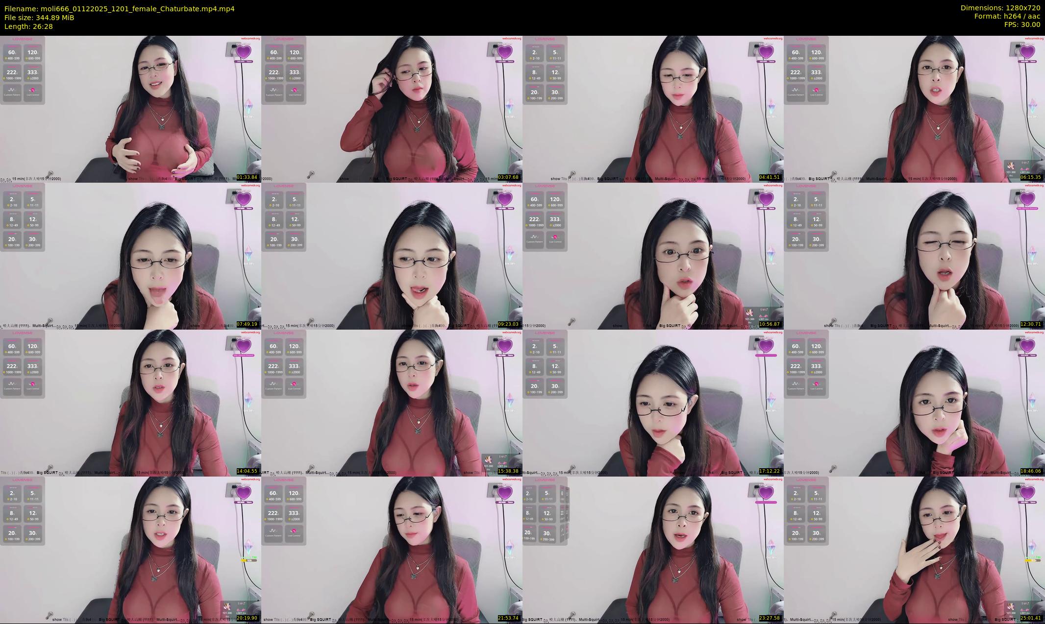 moli666 — 27 minute Chaturbate female cam show recording, 720p, Dec 1, 2025