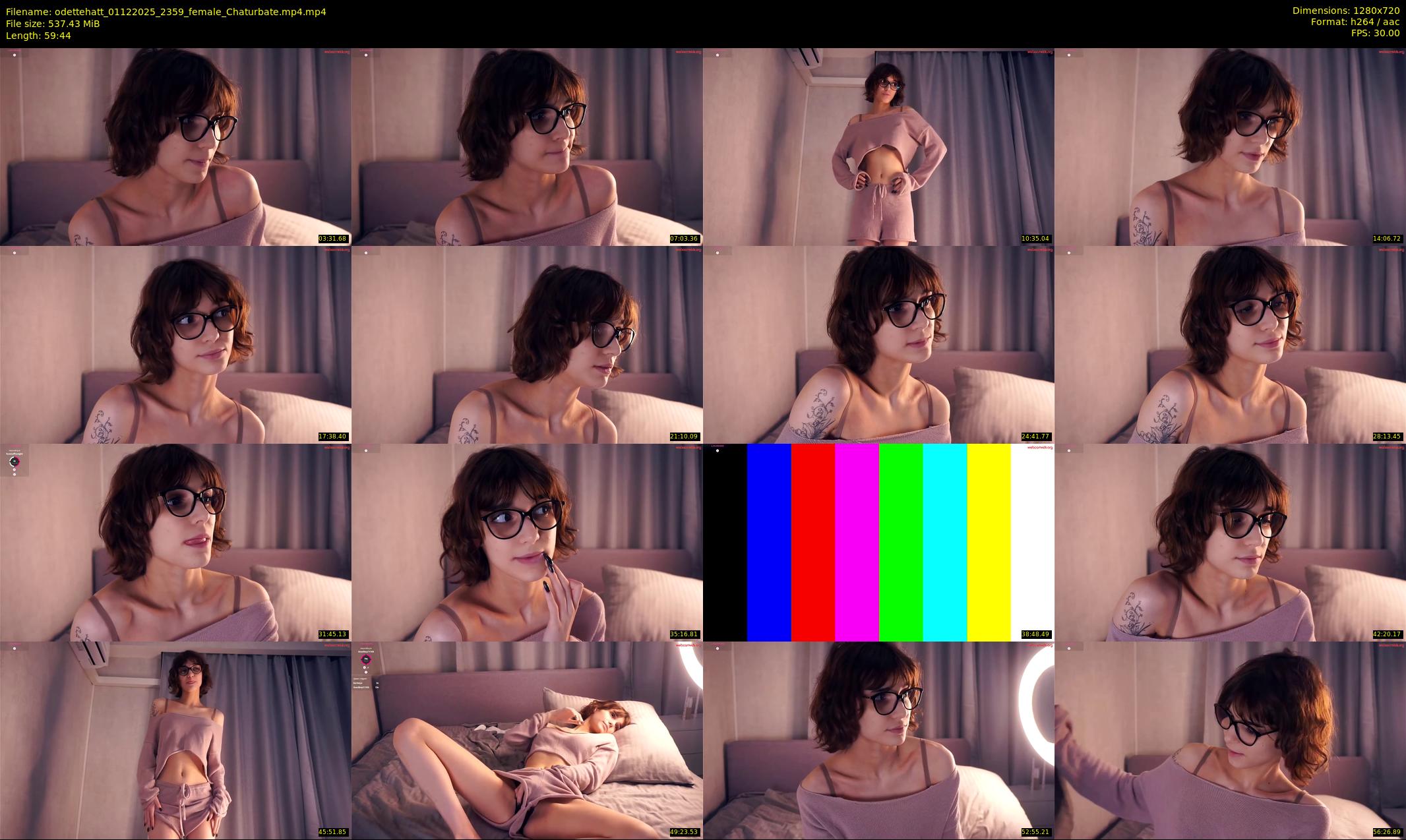 odettehatt — 60 minute Chaturbate female cam show recording, 720p, Dec 1, 2025