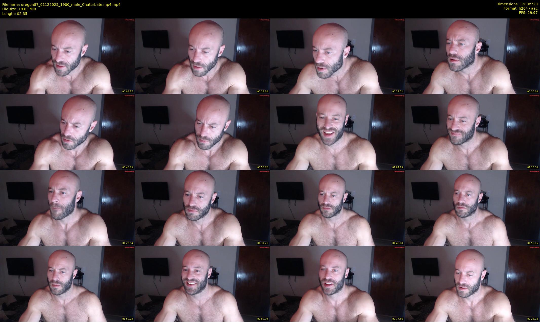 oregon87 — 3 minute Chaturbate male cam show recording, 720p, Dec 1, 2025