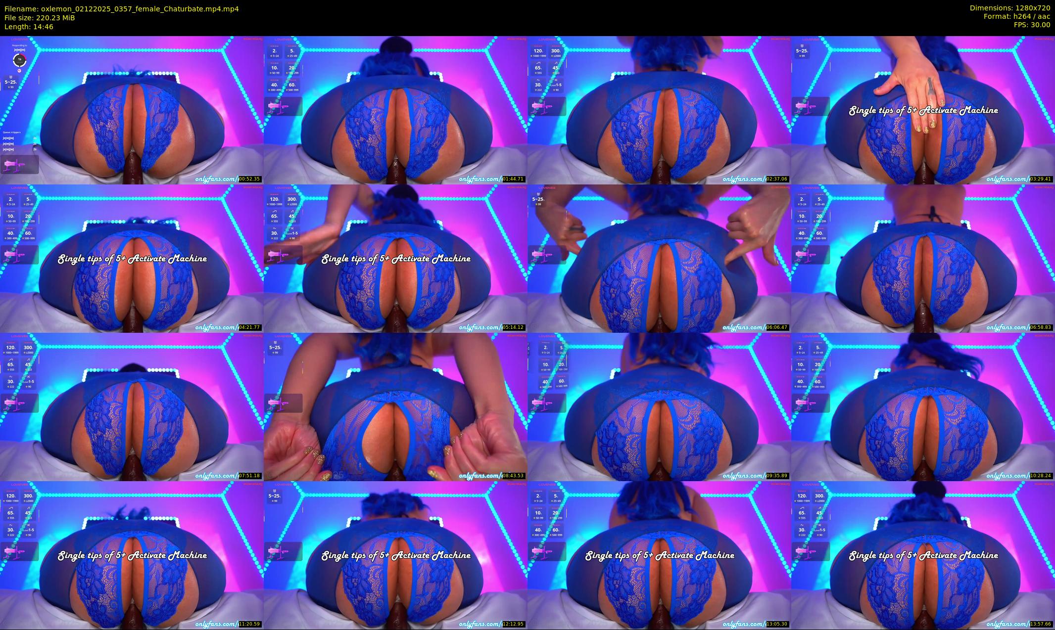 oxlemon — 15 minute Chaturbate female cam show recording, 720p, Dec 2, 2025