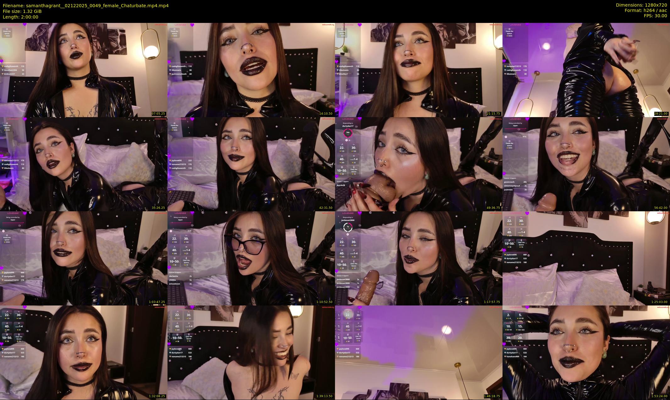 samanthagrant_ — 120 minute Chaturbate female cam show recording, 720p, Dec 2, 2025