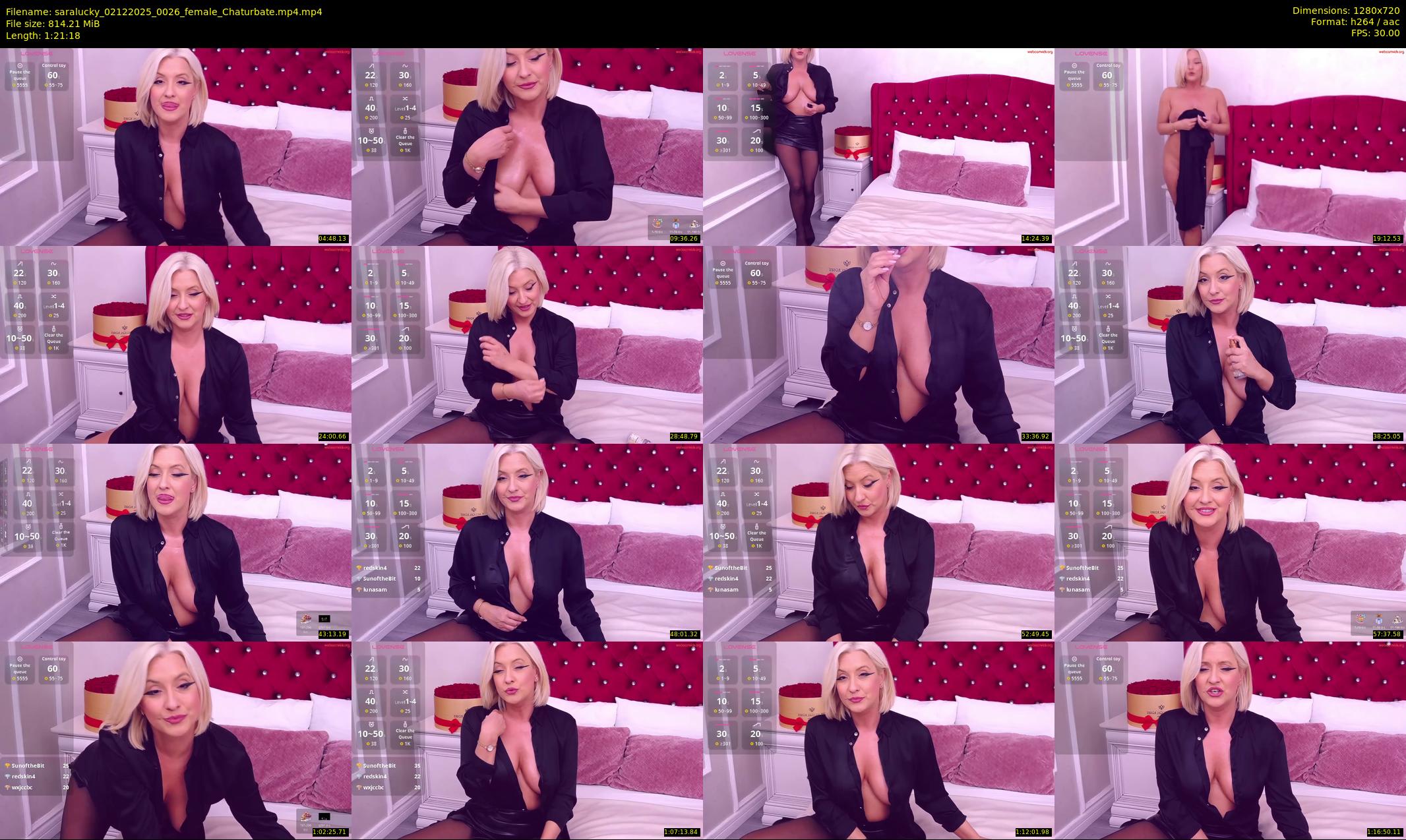 saralucky — 82 minute Chaturbate female cam show recording, 720p, Dec 2, 2025