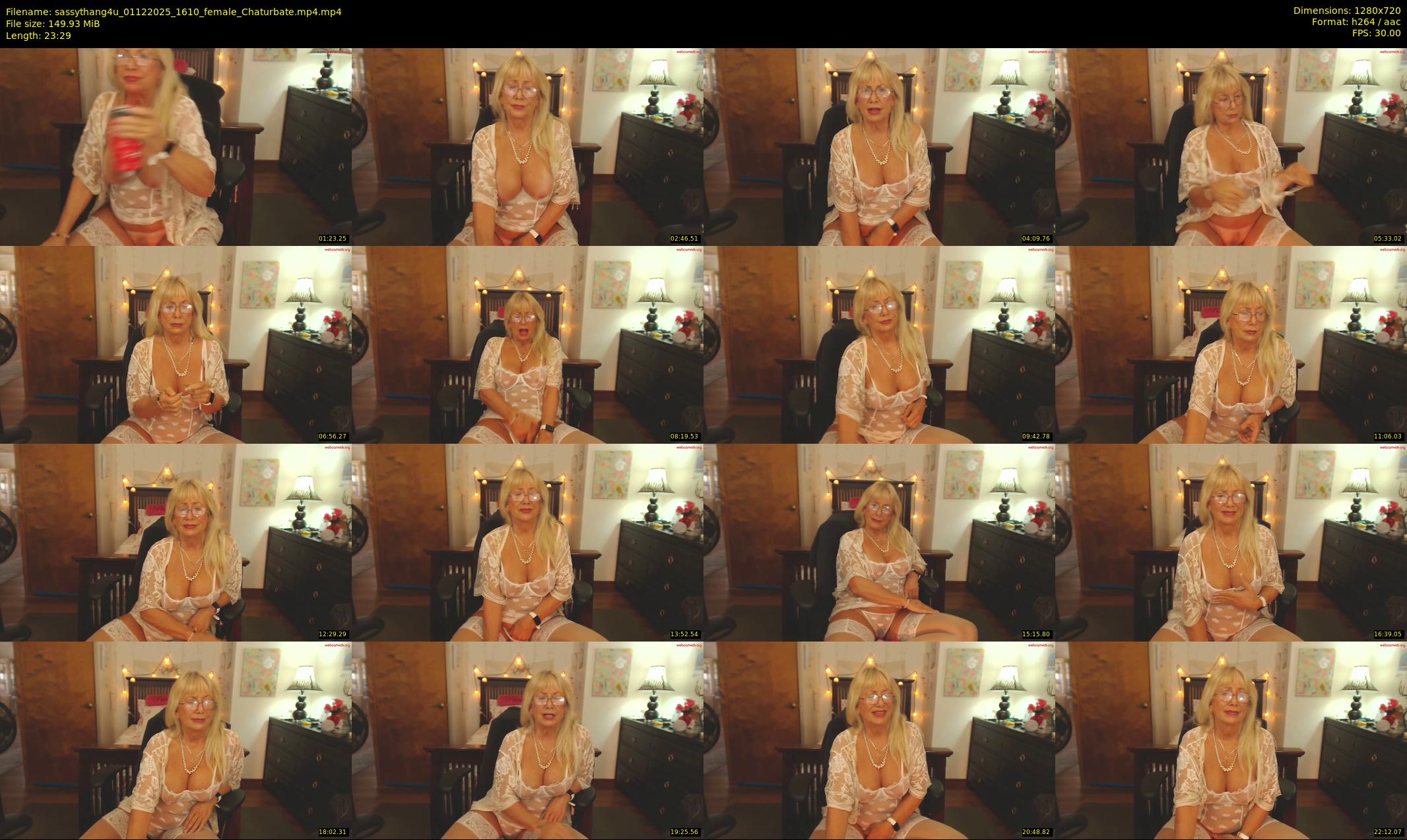 sassythang4u — 24 minute Chaturbate female cam show recording, 720p, Dec 1, 2025