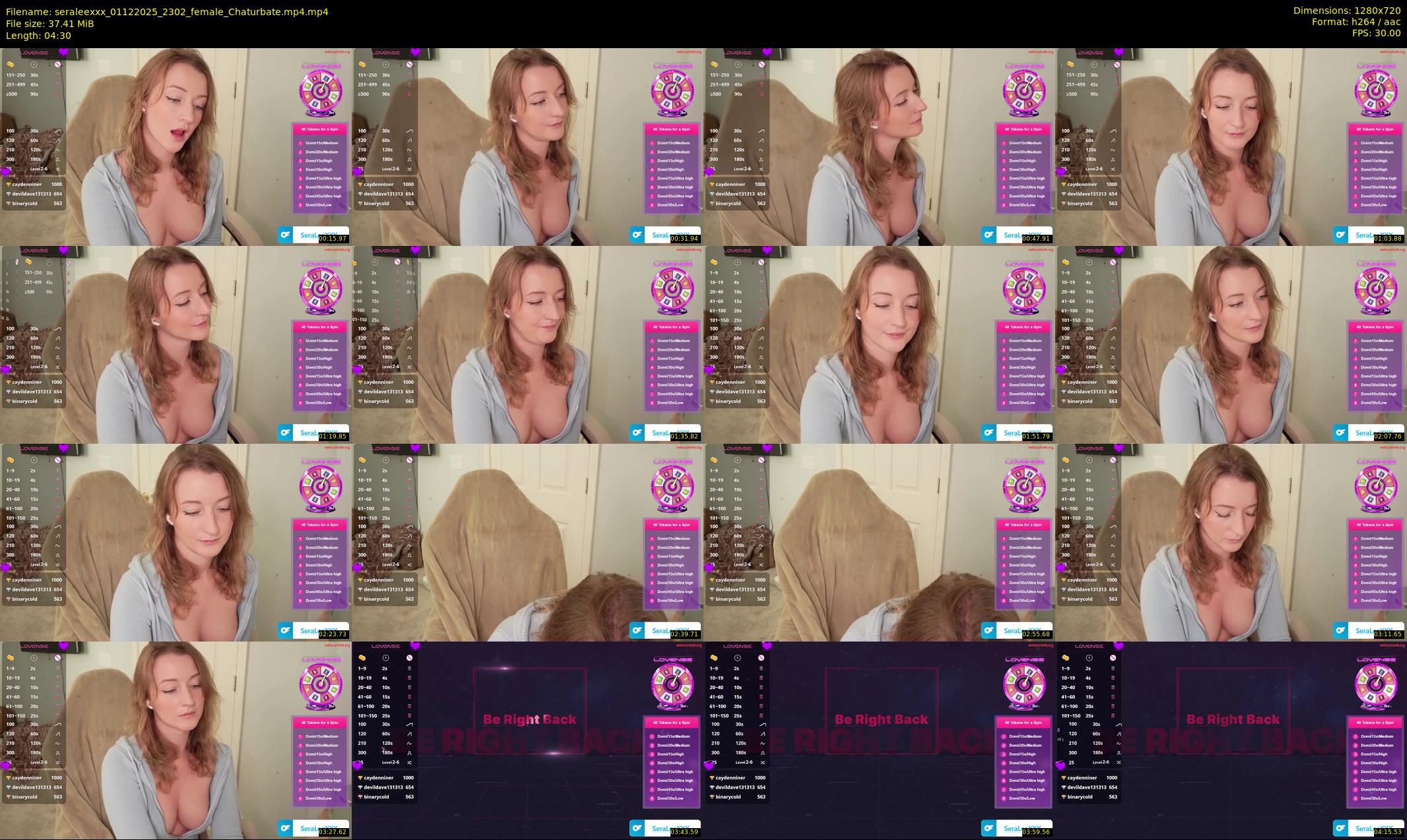 seraleexxx — 5 minute Chaturbate female cam show recording, 720p, Dec 1, 2025