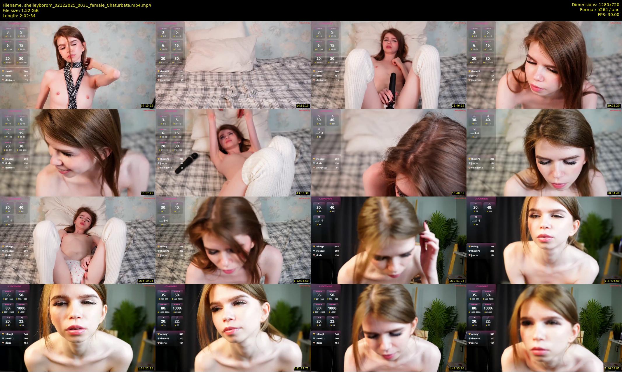 shelleyborom — 123 minute Chaturbate female cam show recording, 720p, Dec 2, 2025