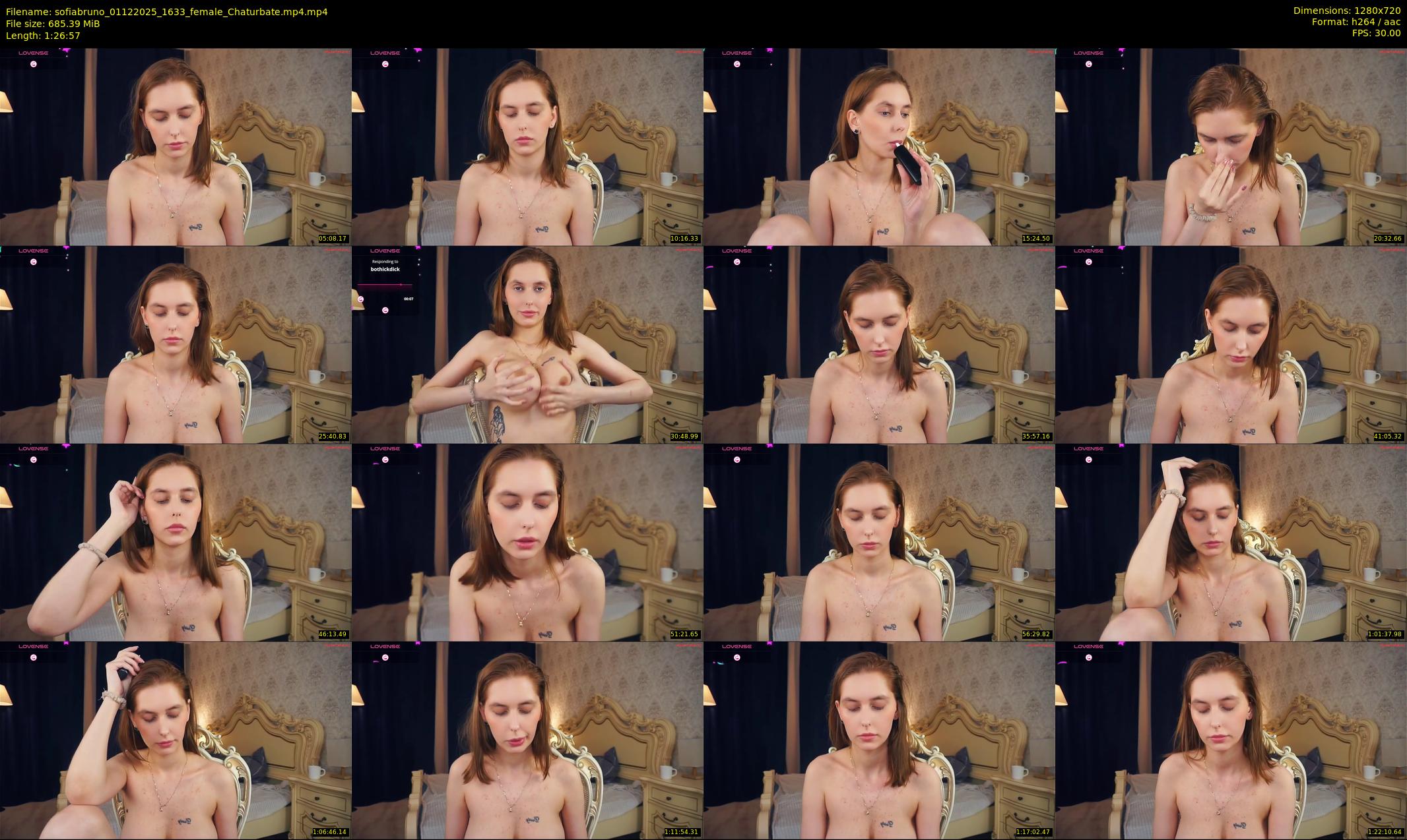 sofiabruno — 87 minute Chaturbate female cam show recording, 720p, Dec 1, 2025