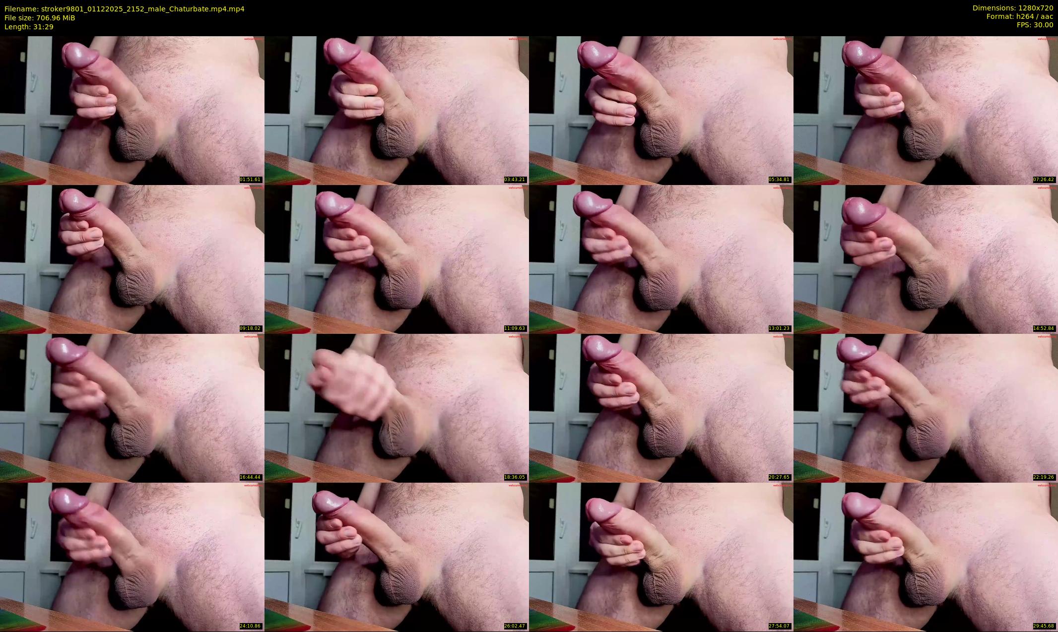 stroker9801 — 32 minute Chaturbate male cam show recording, 720p, Dec 1, 2025