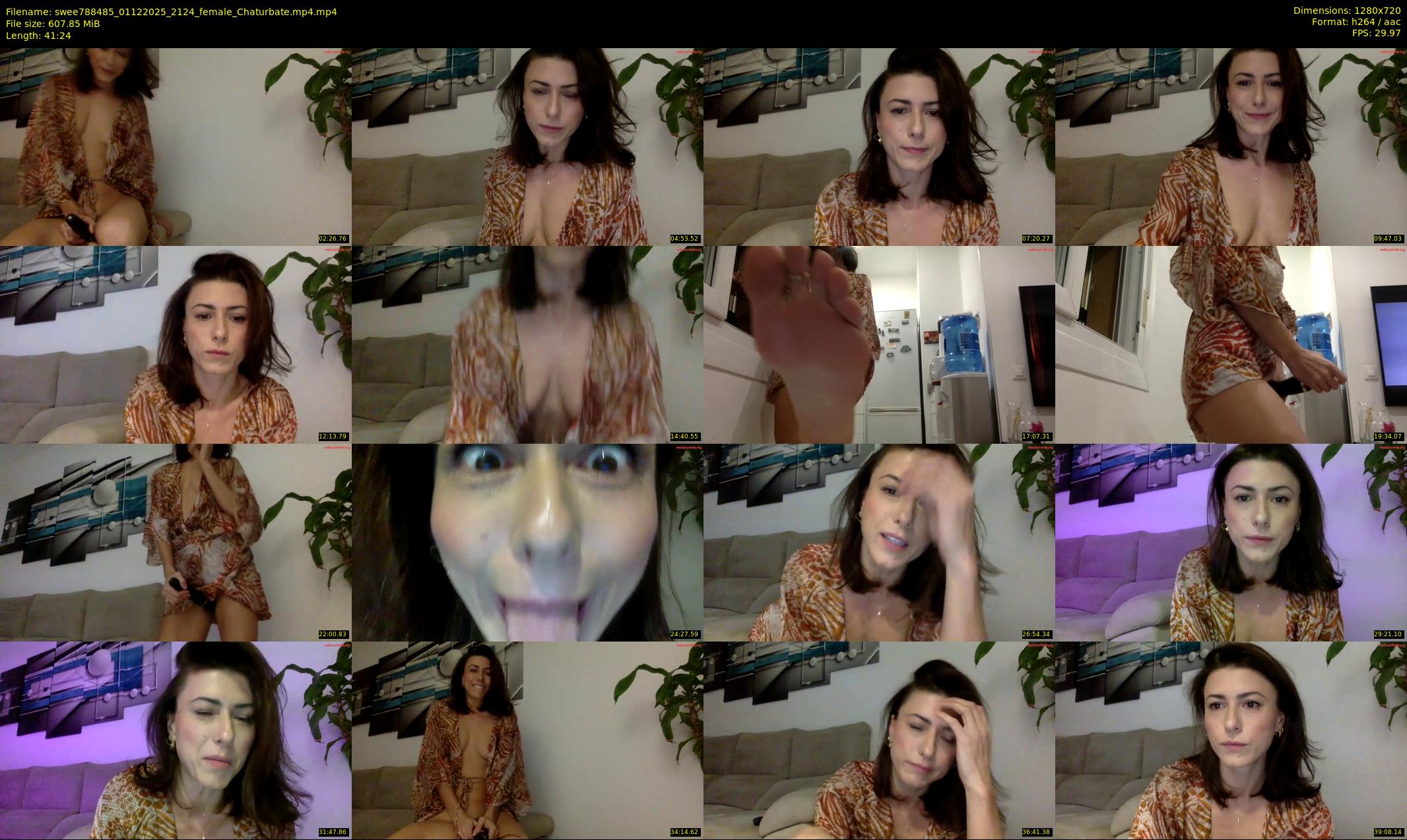 swee788485 — 42 minute Chaturbate female cam show recording, 720p, Dec 1, 2025