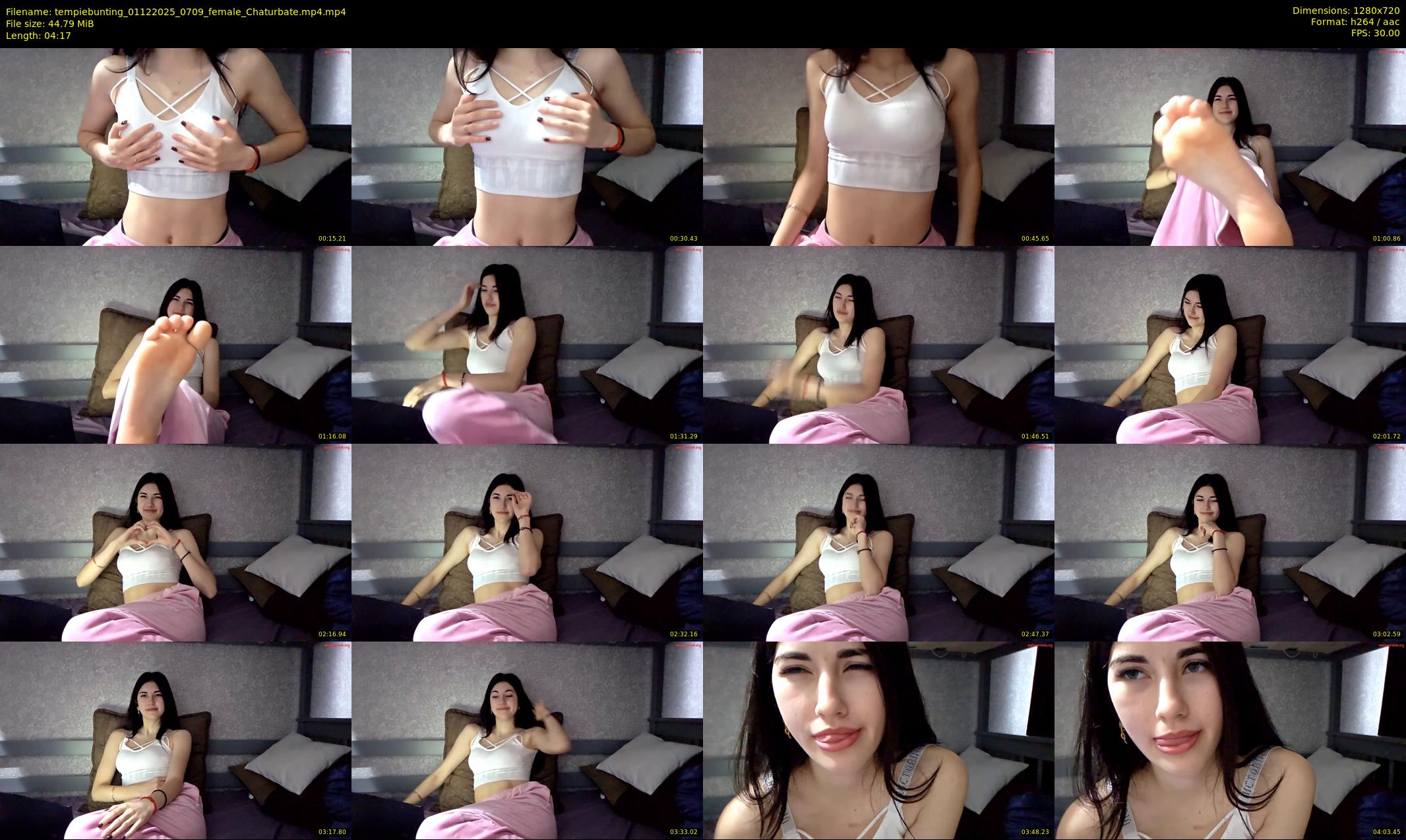 tempiebunting — 5 minute Chaturbate female cam show recording, 720p, Dec 1, 2025