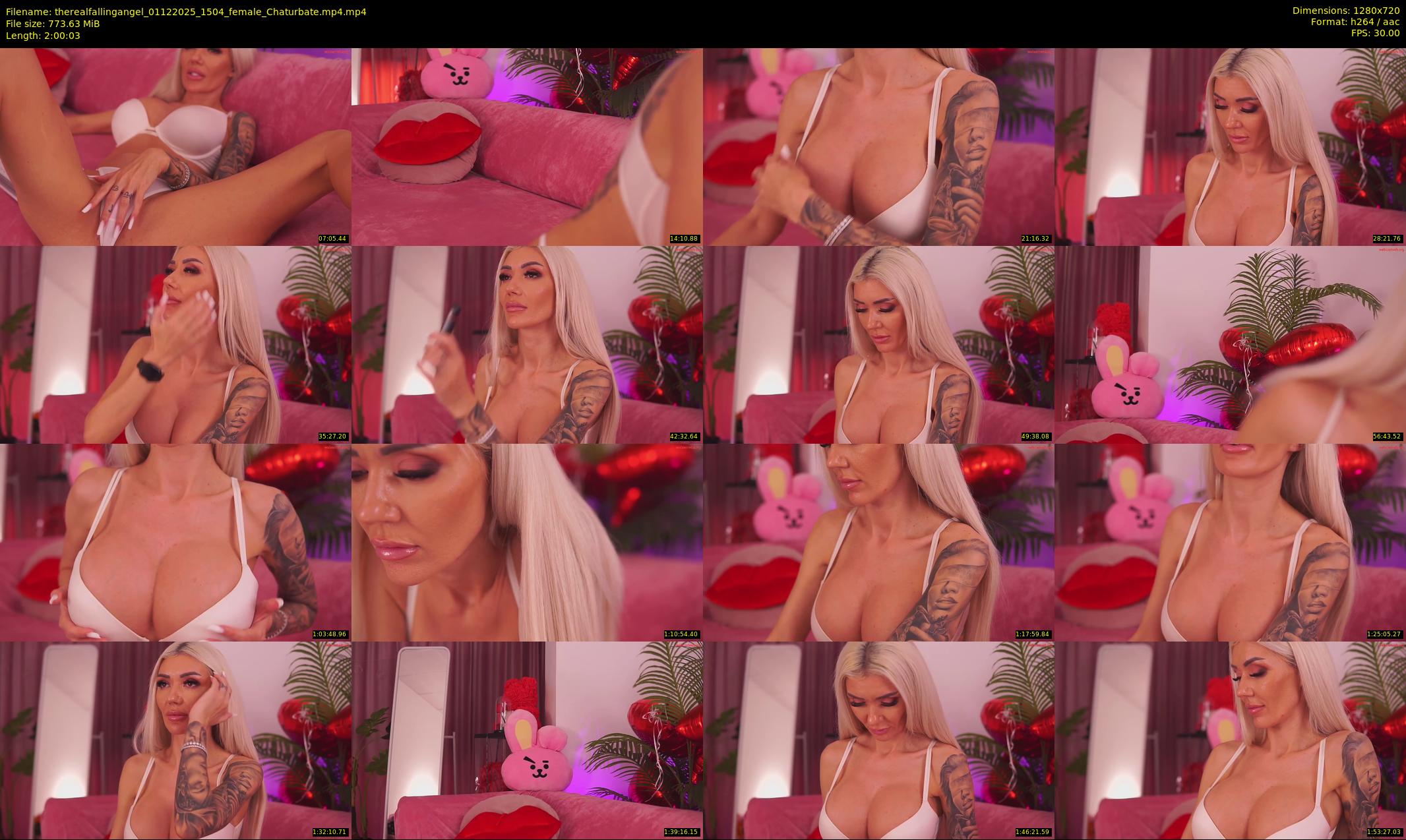 therealfallingangel — 121 minute Chaturbate female cam show recording, 720p, Dec 1, 2025