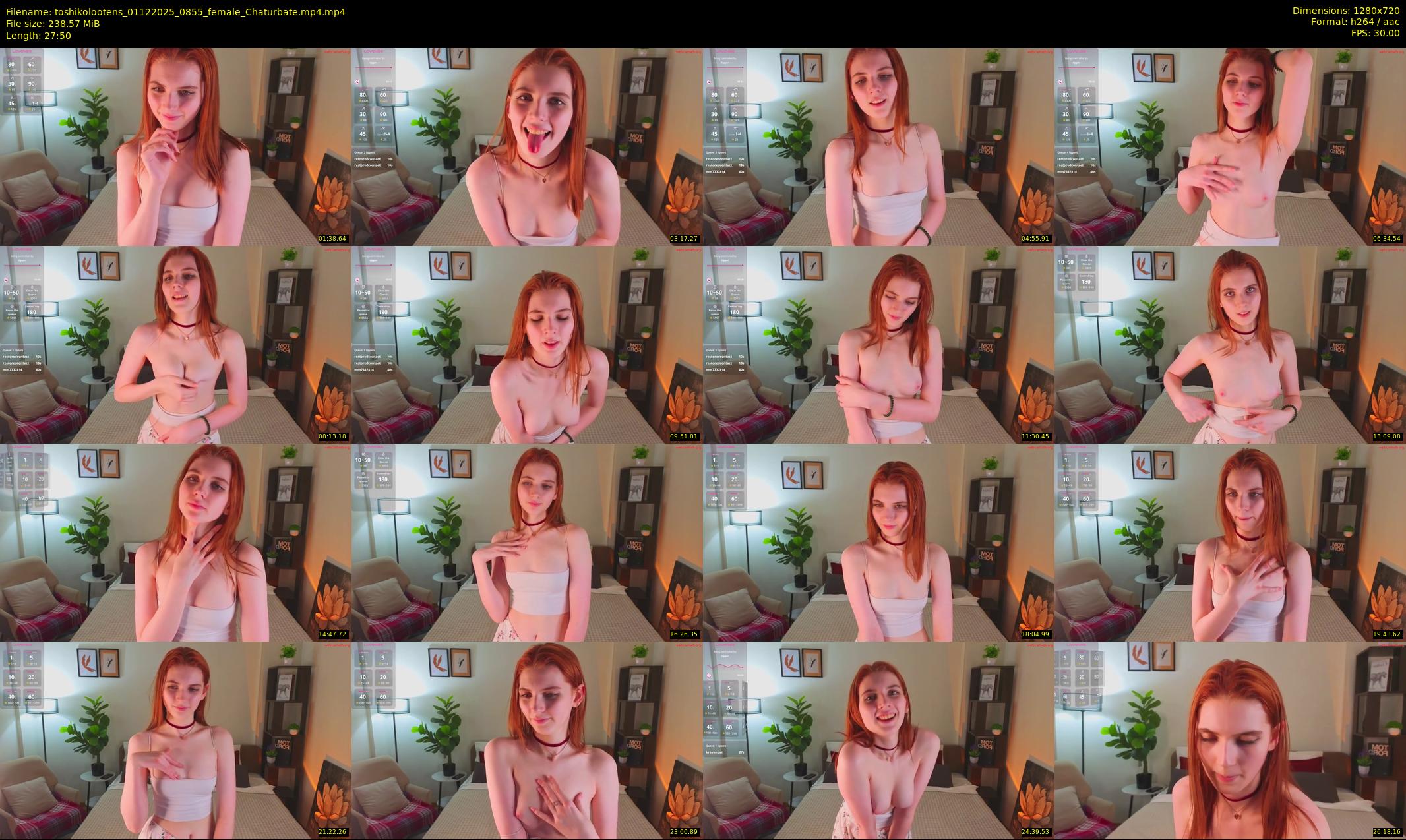toshikolootens — 28 minute Chaturbate female cam show recording, 720p, Dec 1, 2025