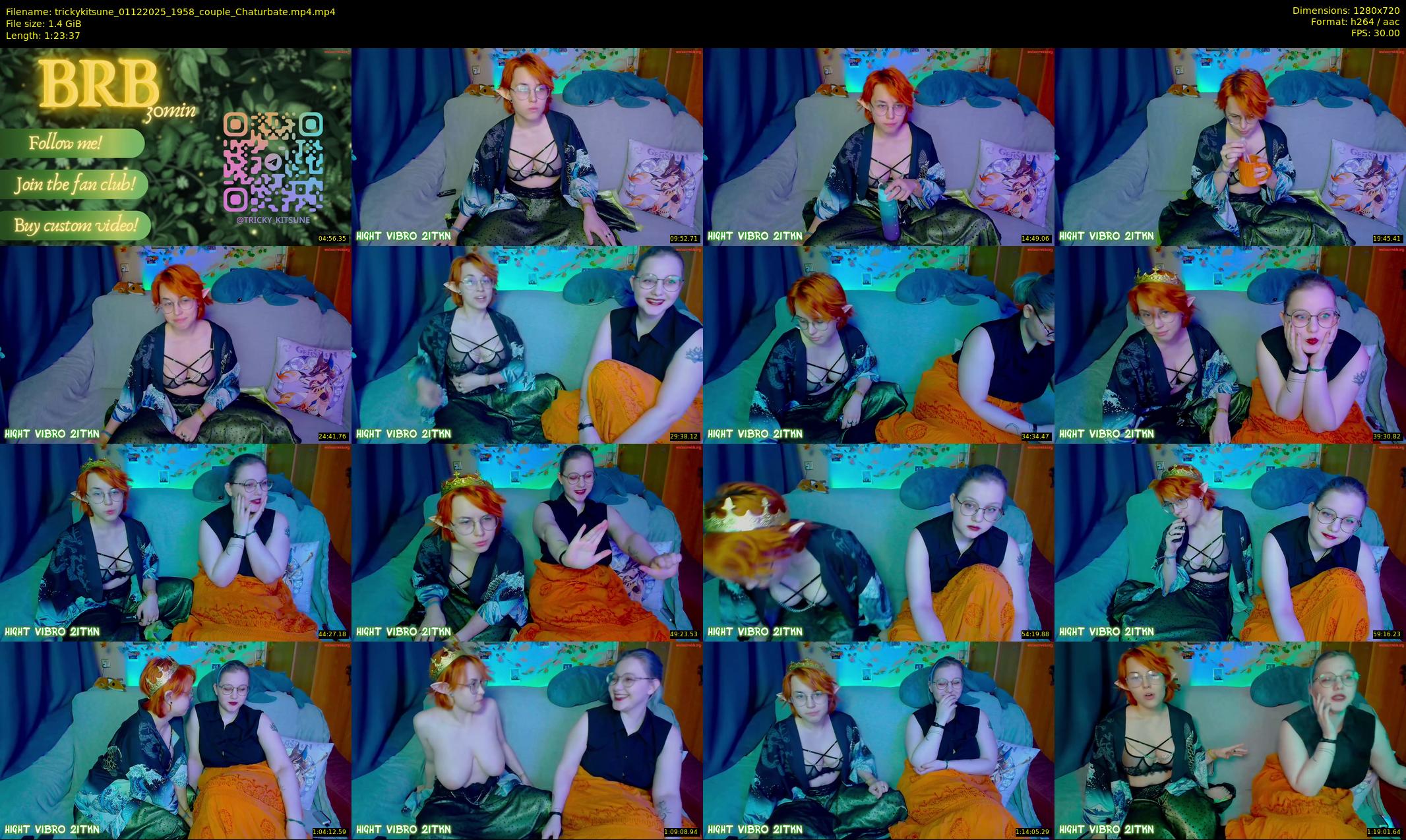 trickykitsune — 84 minute Chaturbate female cam show recording, 720p, Dec 1, 2025