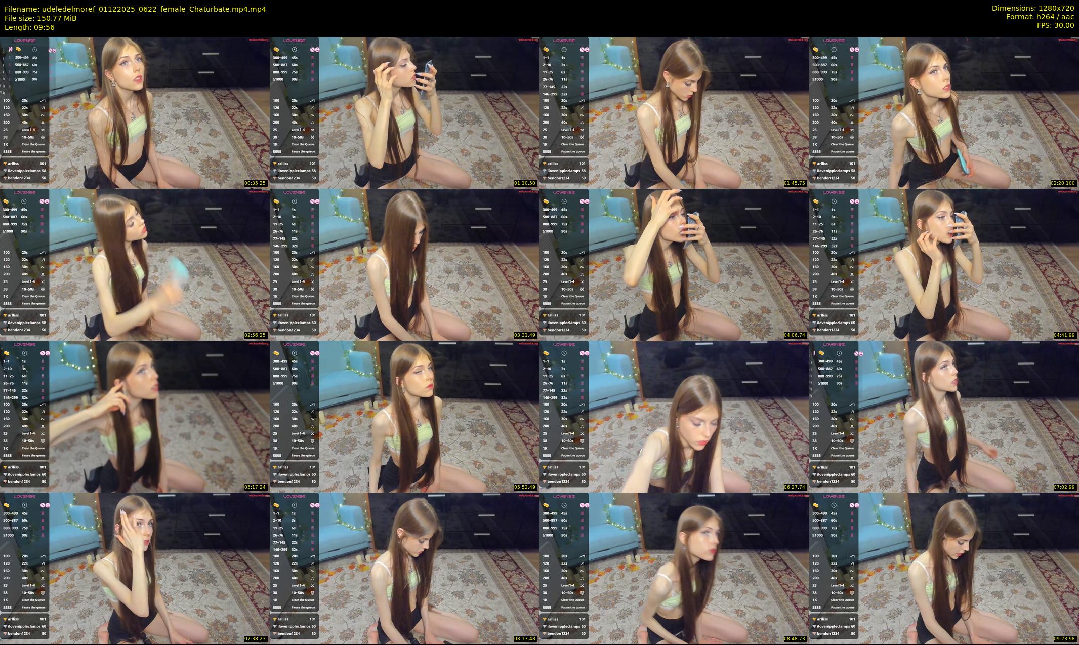 udeledelmoref — 10 minute Chaturbate female cam show recording, 720p, Dec 1, 2025