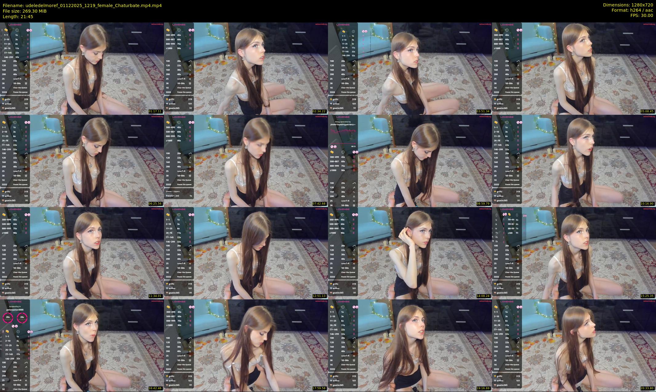 udeledelmoref — 22 minute Chaturbate female cam show recording, 720p, Dec 1, 2025