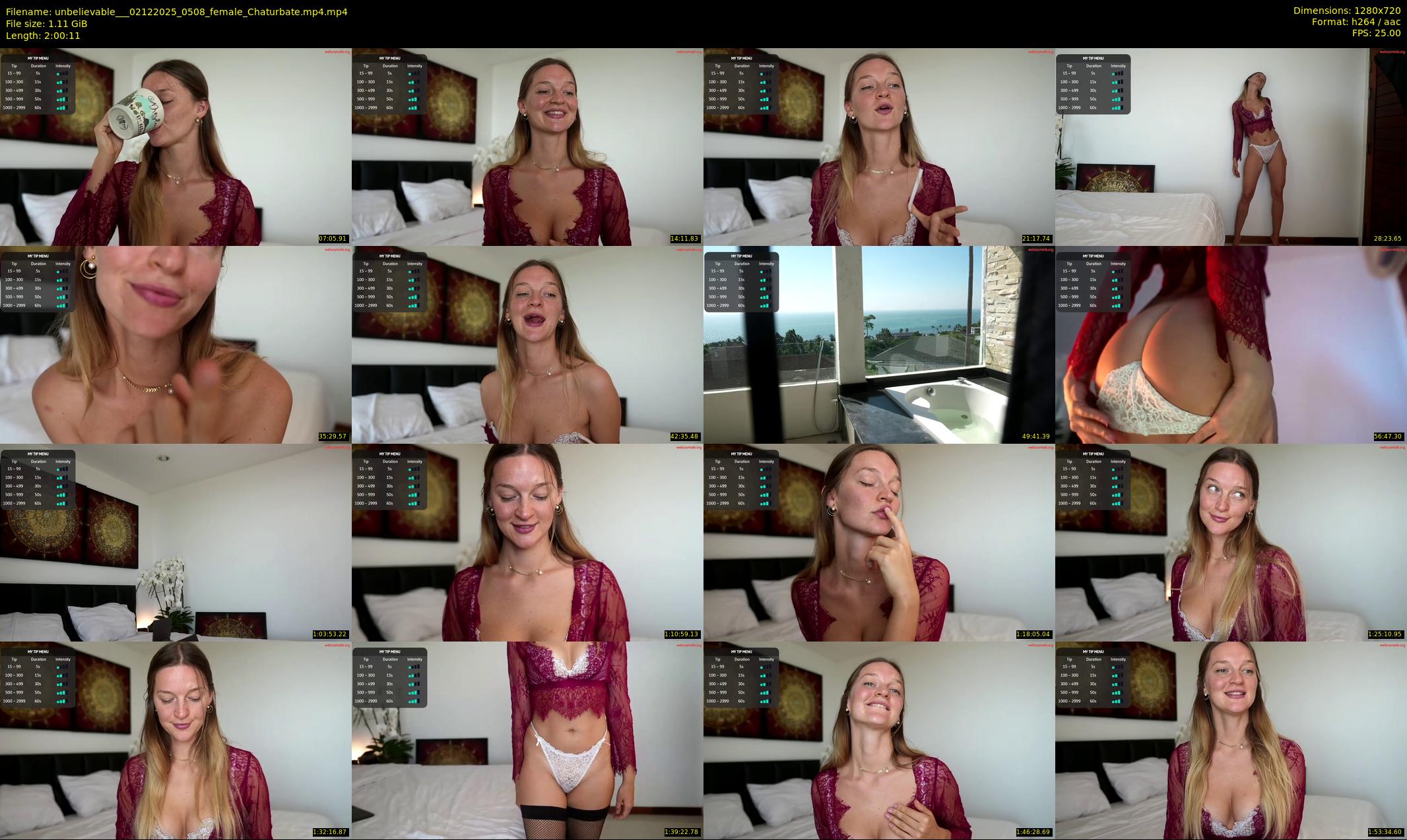 unbelievable__ — 121 minute Chaturbate female cam show recording, 720p, Dec 2, 2025