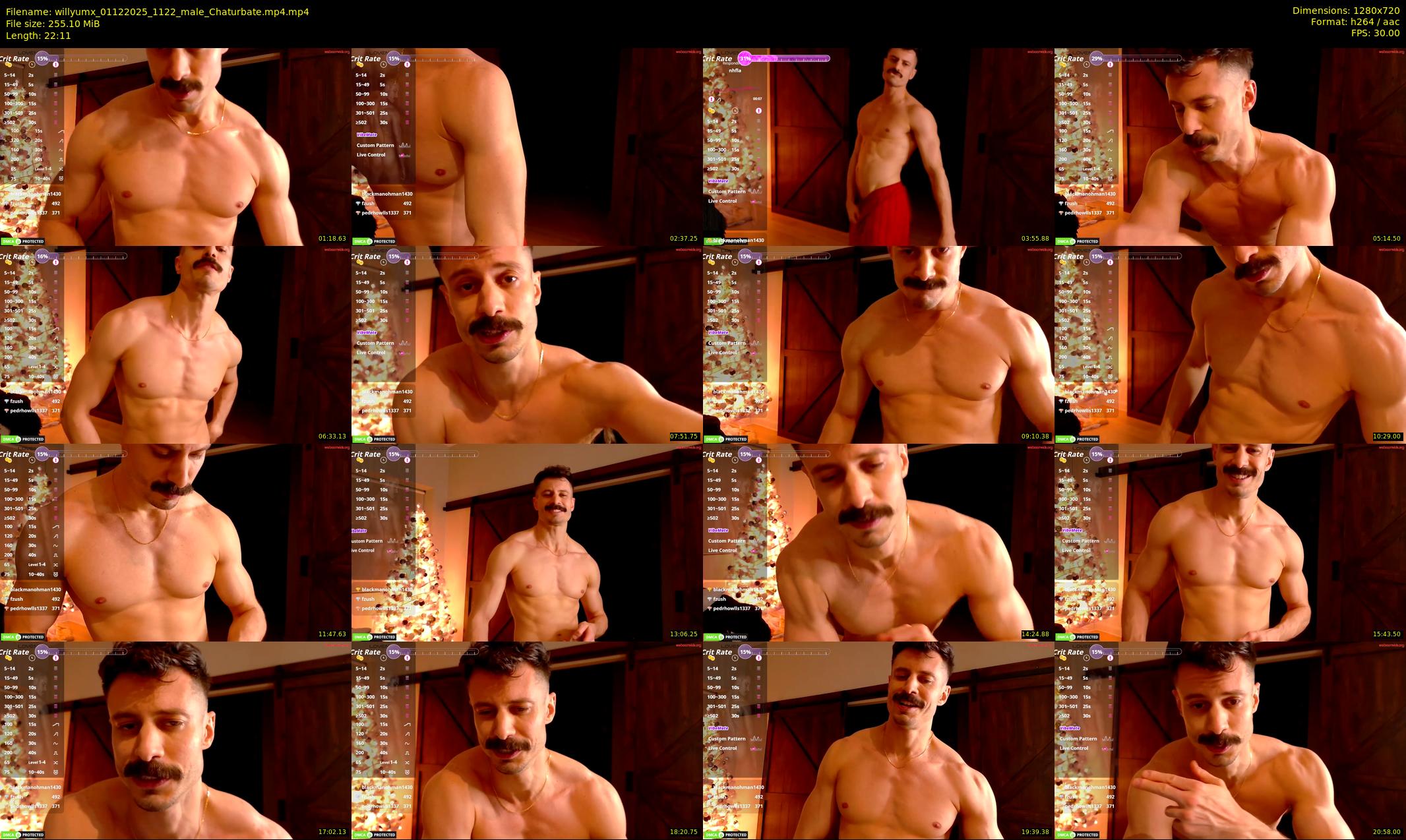 willyumx — 23 minute Chaturbate male cam show recording, 720p, Dec 1, 2025