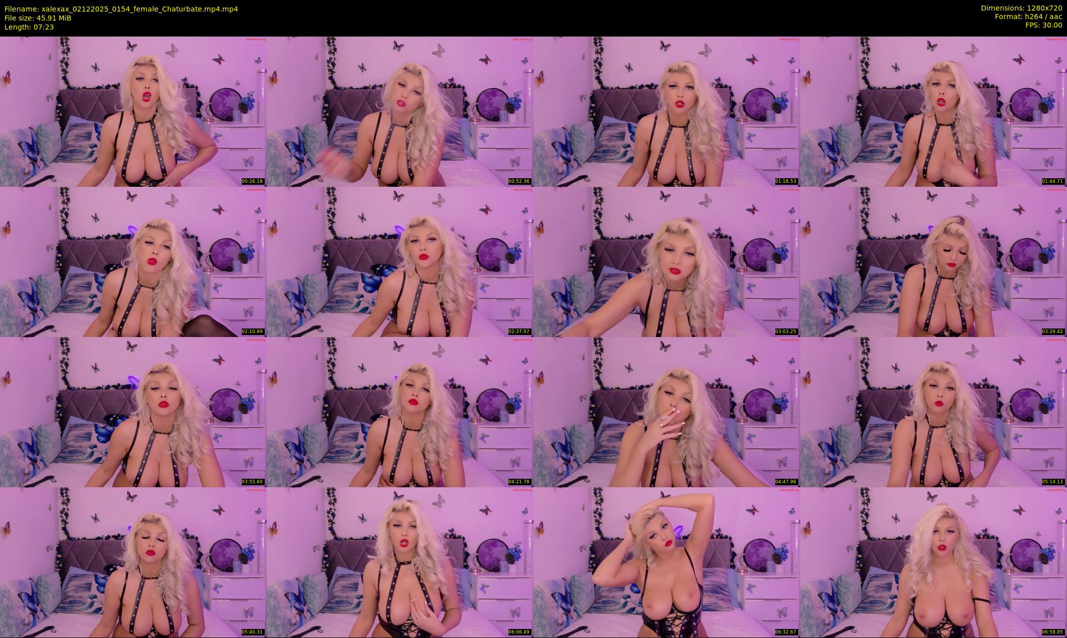 xalexax — 8 minute Chaturbate female cam show recording, 720p, Dec 2, 2025