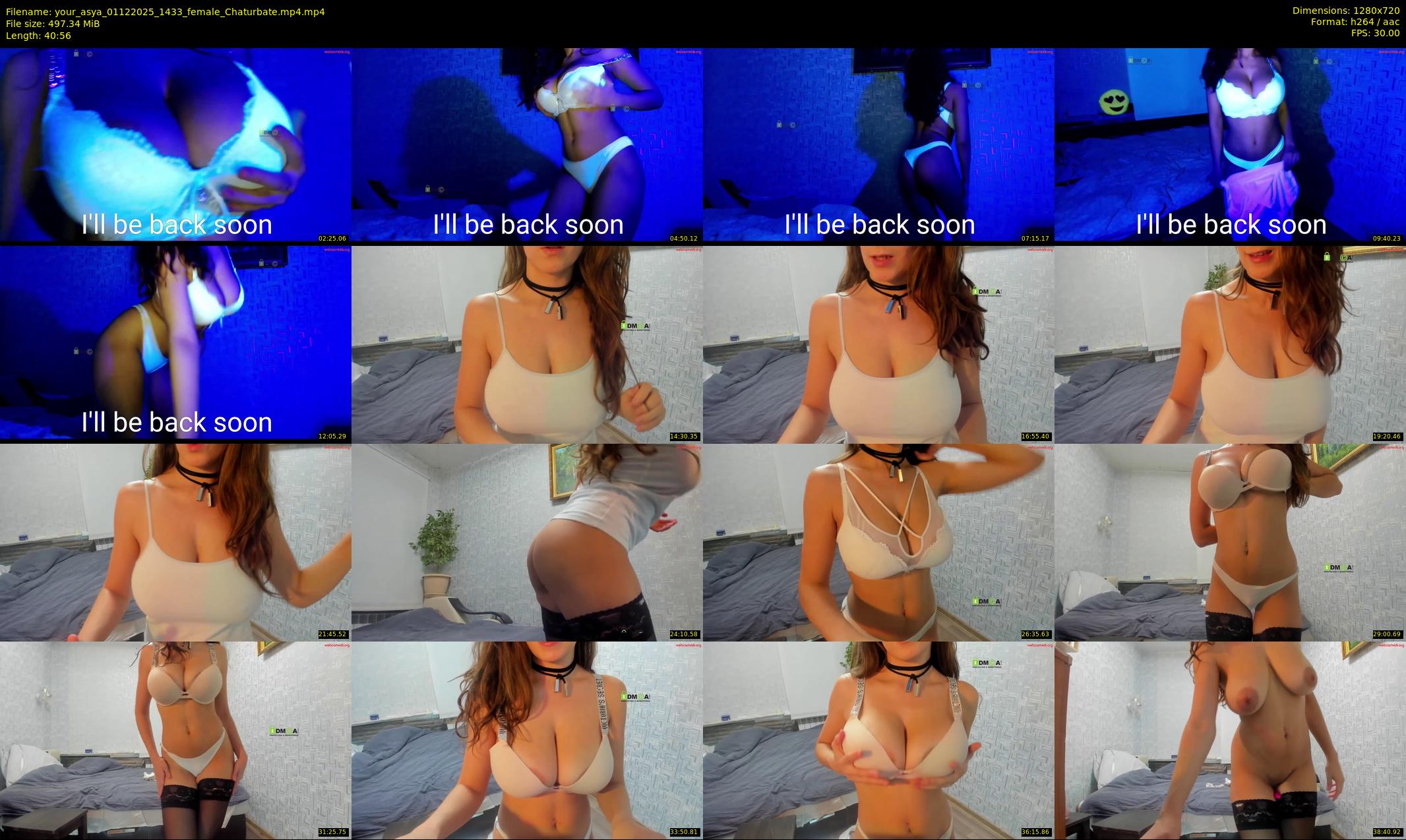 your_asya — 41 minute Chaturbate female cam show recording, 720p, Dec 1, 2025