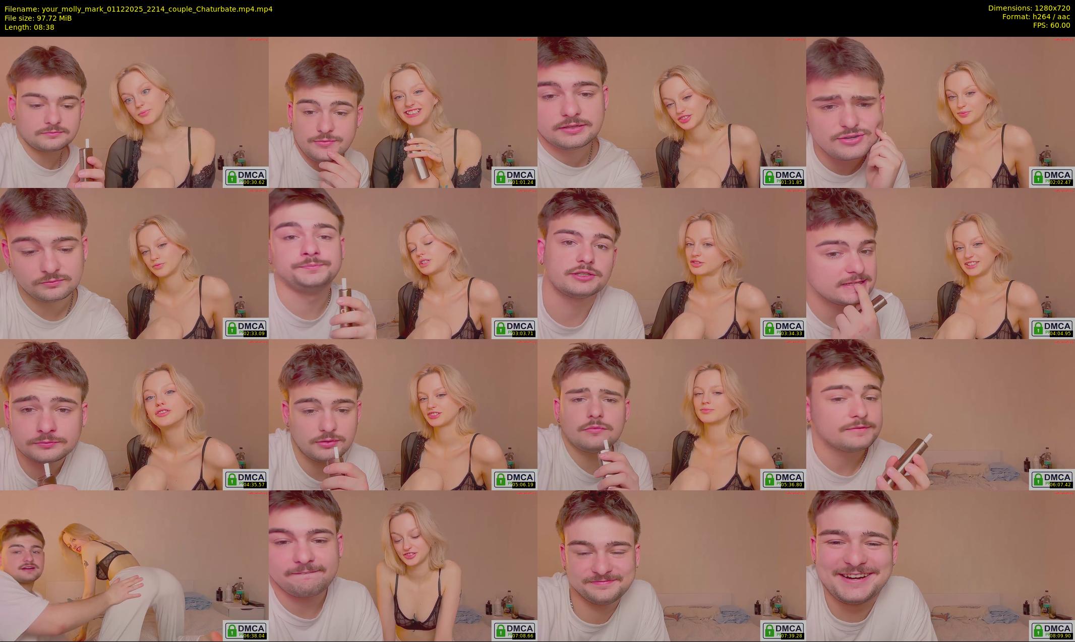 your_molly_mark — 9 minute Chaturbate couple cam show recording, 720p, Dec 1, 2025