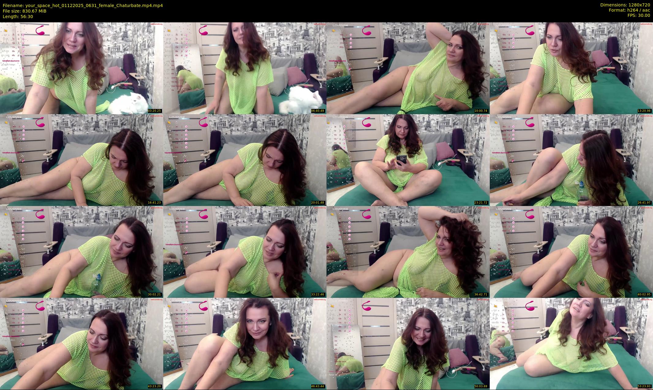 your_space_hot — 57 minute Chaturbate female cam show recording, 720p, Dec 1, 2025
