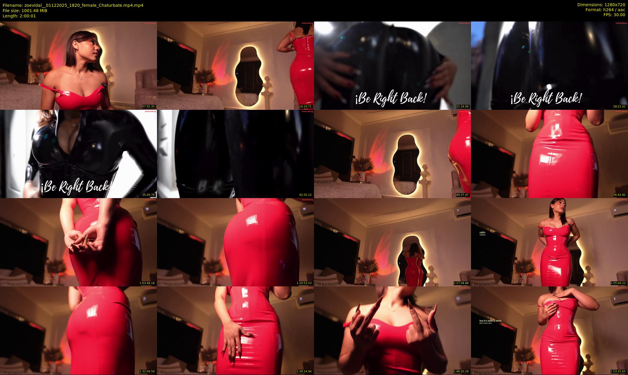 zoevidal_ — 121 minute Chaturbate female cam show recording, 720p, Dec 1, 2025