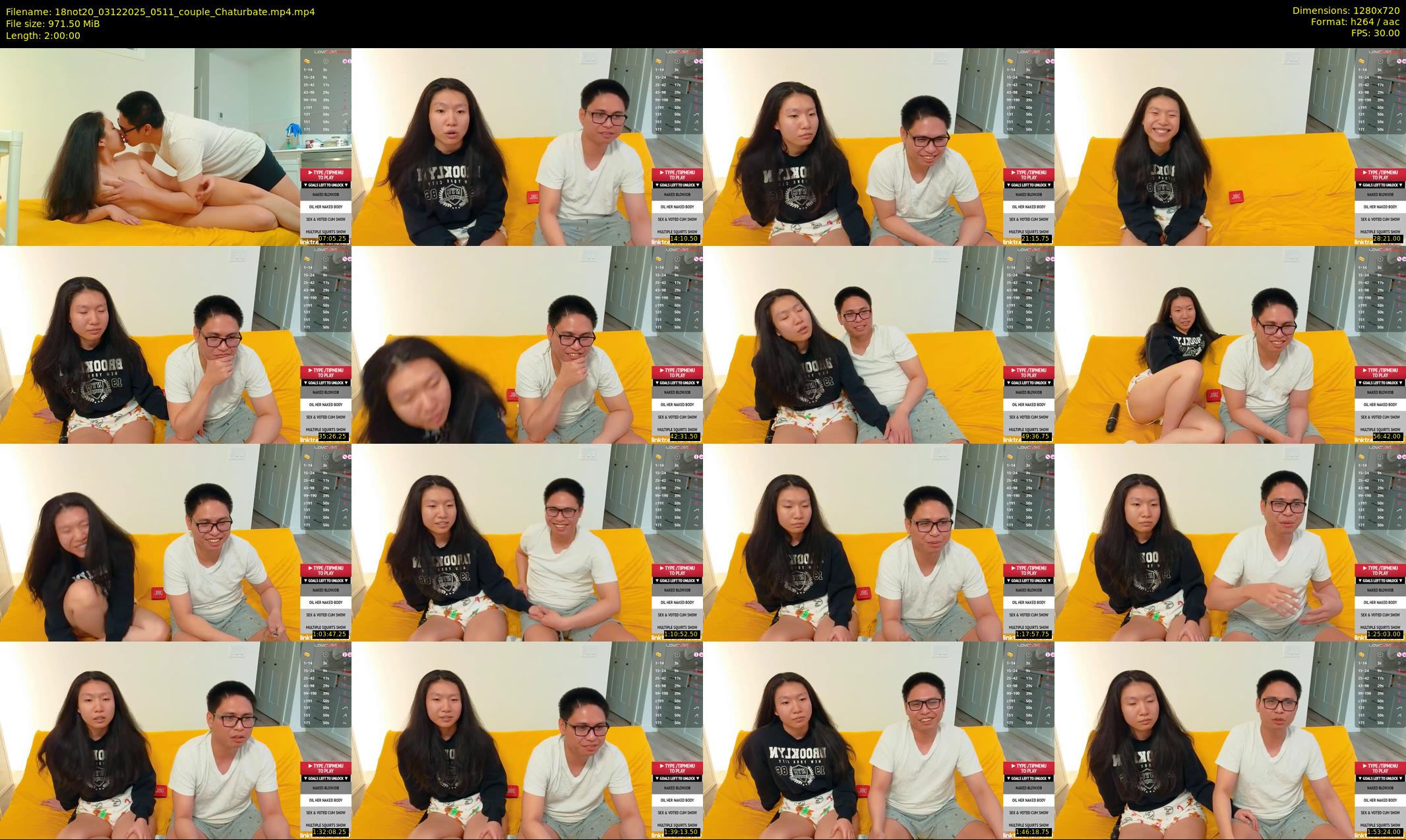 18not20 — 120 minute Chaturbate couple cam show recording, 720p, Dec 3, 2025