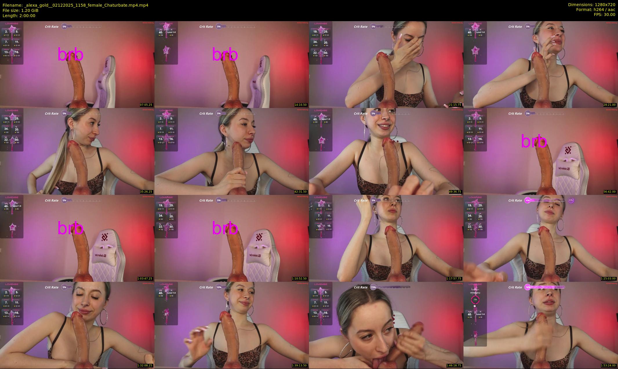 _alexa_gold_ — 120 minute Chaturbate female cam show recording, 720p, Dec 2, 2025