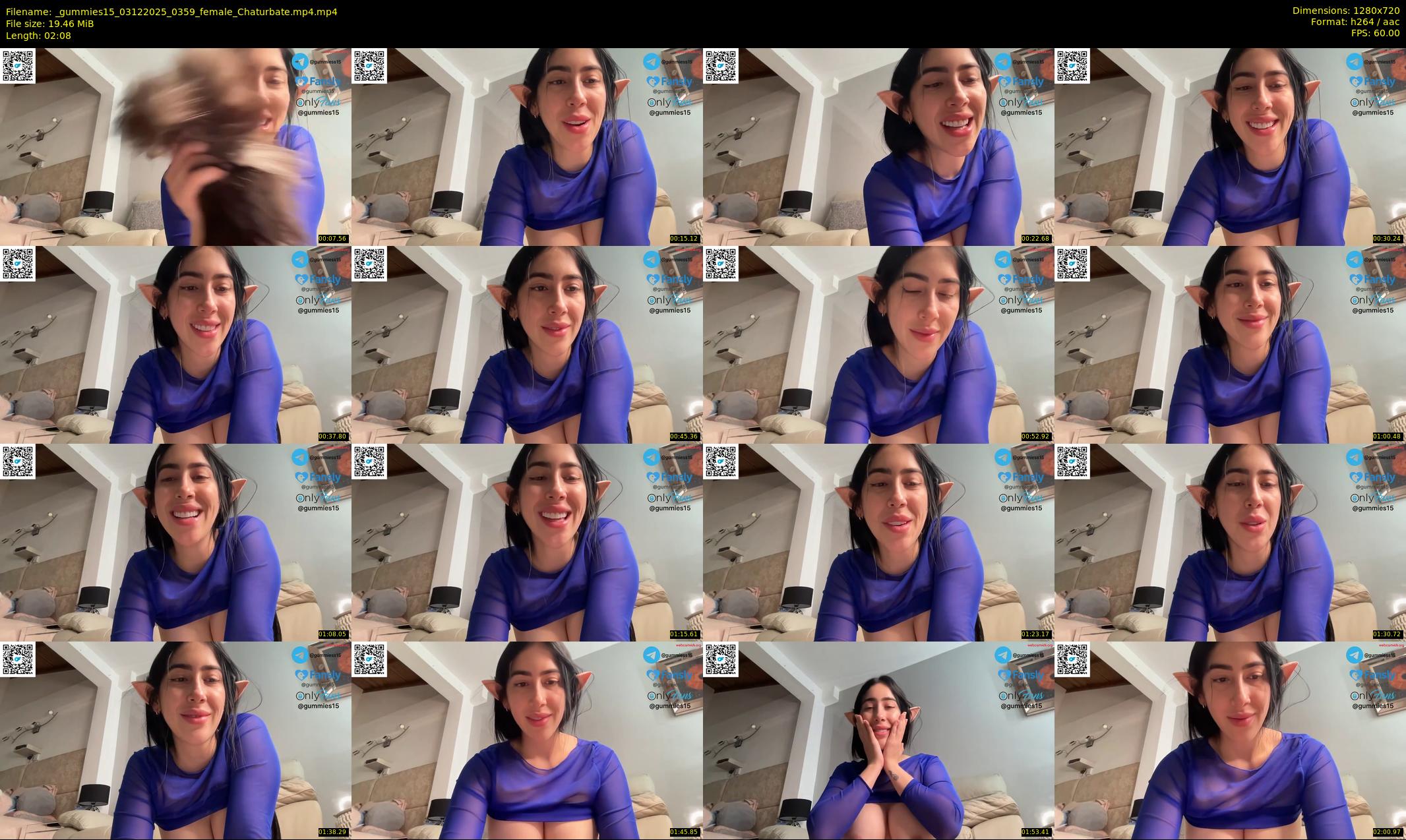 _gummies15 — 3 minute Chaturbate female cam show recording, 720p, Dec 3, 2025
