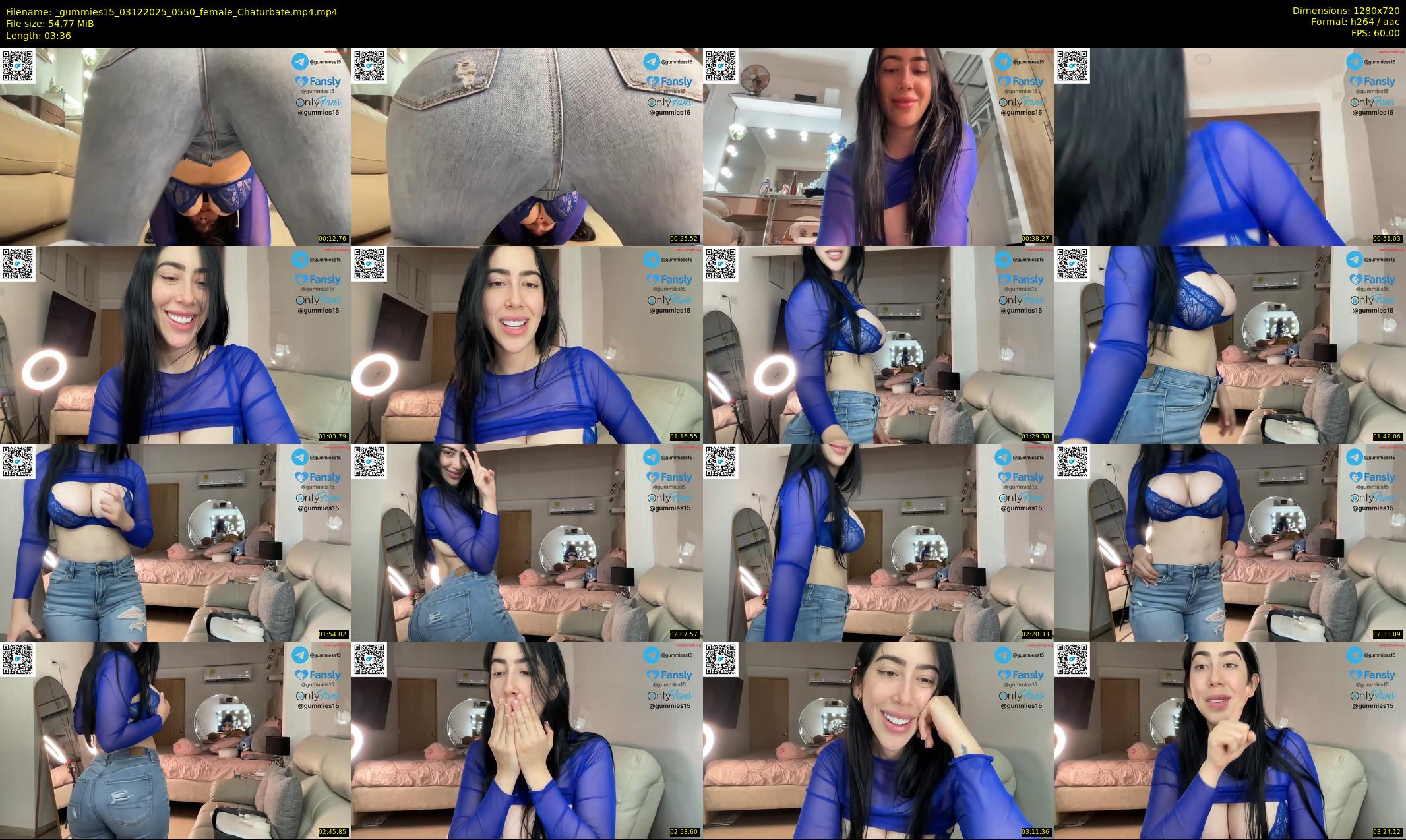 _gummies15 — 4 minute Chaturbate female cam show recording, 720p, Dec 3, 2025