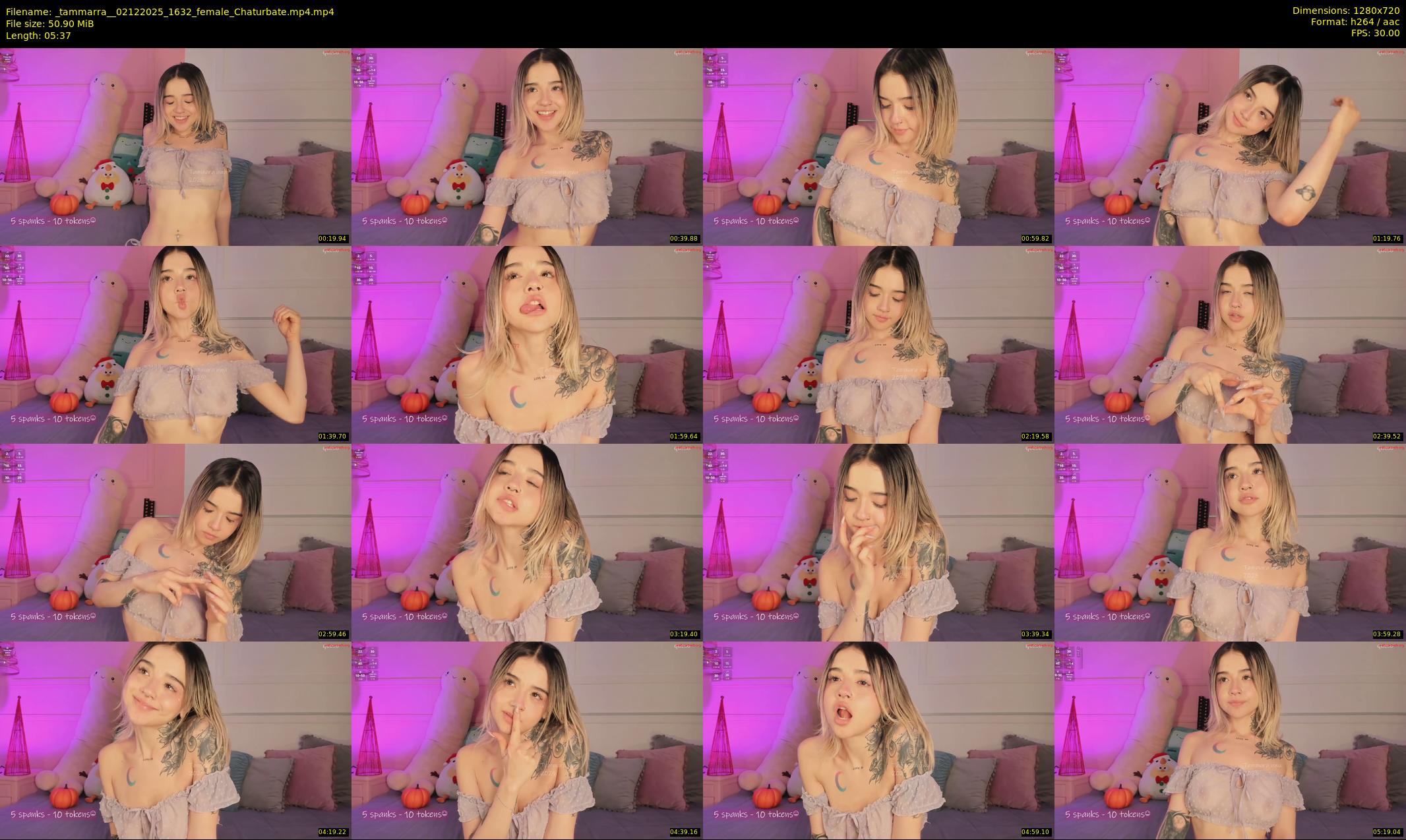 _tammarra_ — 6 minute Chaturbate female cam show recording, 720p, Dec 2, 2025