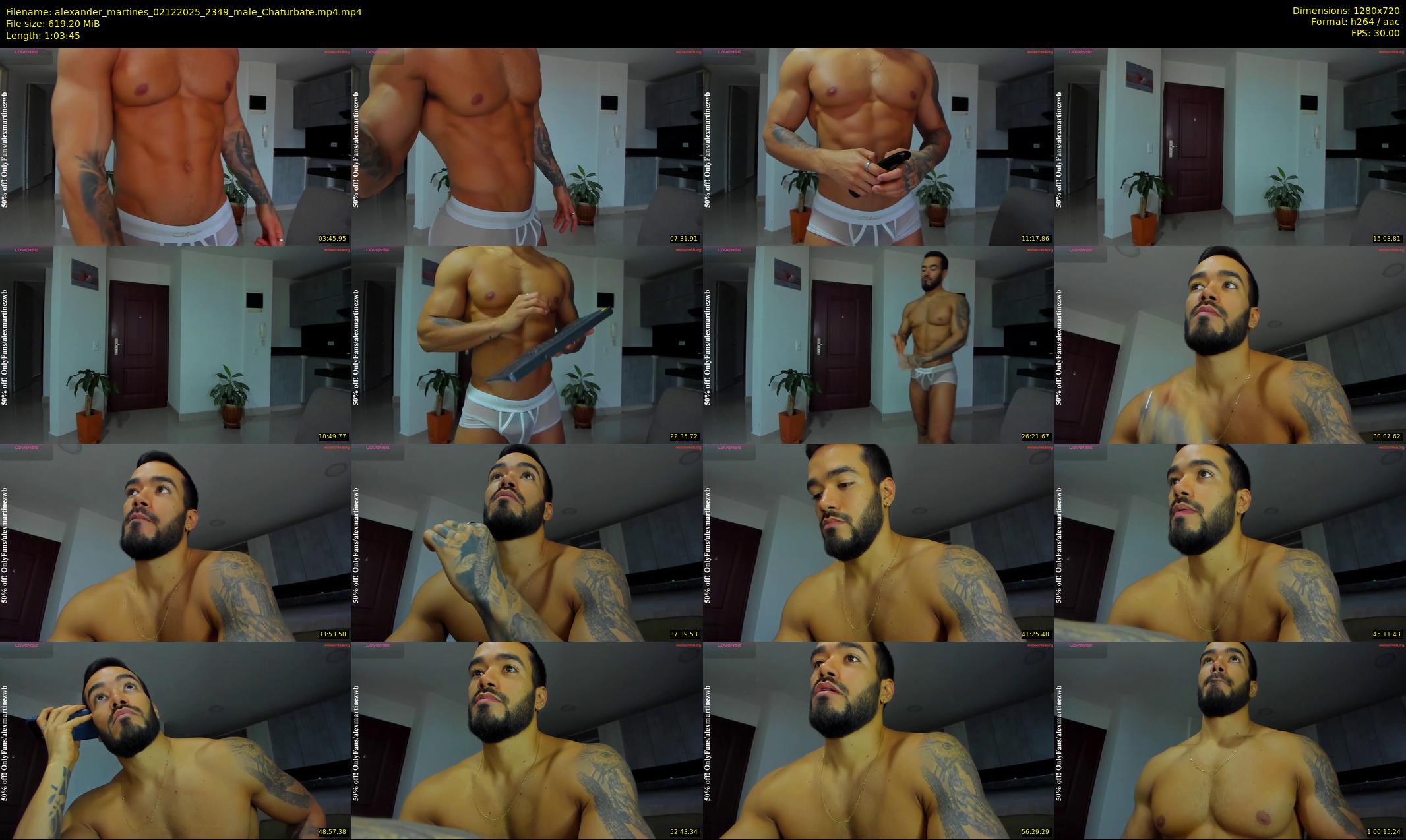 alexander_martines — 64 minute Chaturbate male cam show recording, 720p, Dec 2, 2025