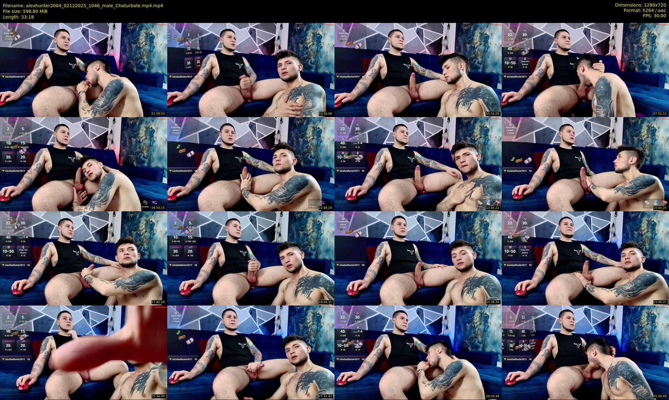 alexhunter2004 — 34 minute Chaturbate male cam show recording, 720p, Dec 2, 2025
