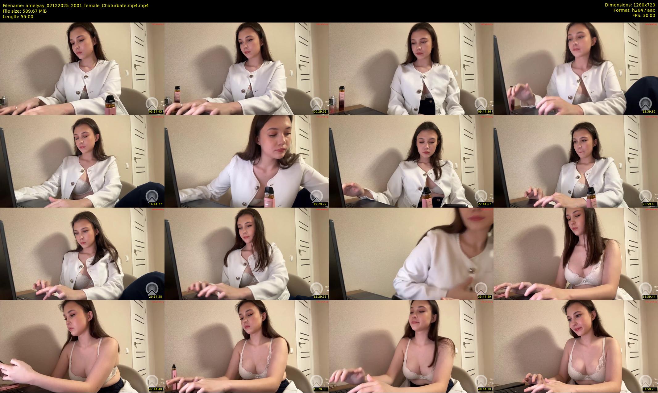 amelyay — 55 minute Chaturbate female cam show recording, 720p, Dec 2, 2025