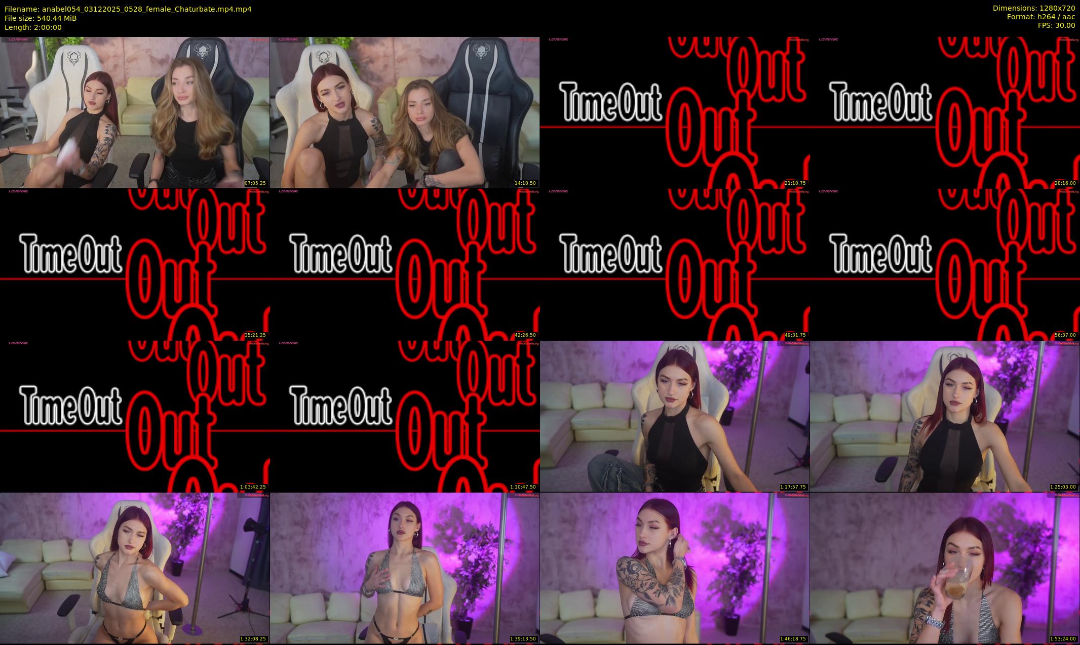anabel054 — 120 minute Chaturbate female cam show recording, 720p, Dec 3, 2025
