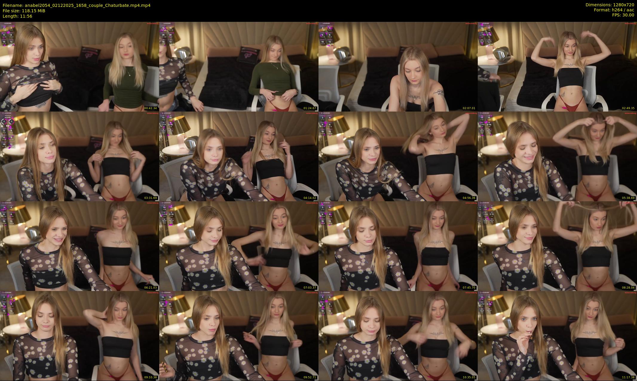 anabel2054 — 12 minute Chaturbate female cam show recording, 720p, Dec 2, 2025