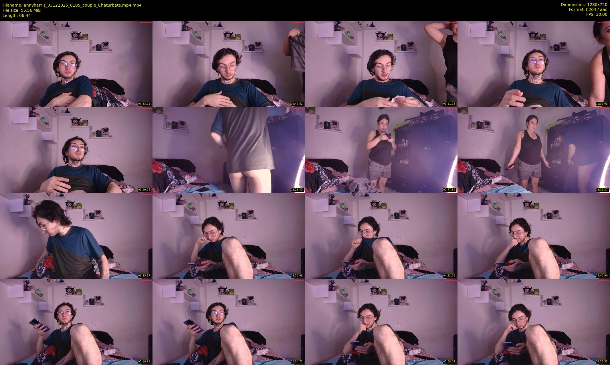 annyharris — 7 minute Chaturbate couple cam show recording, 720p, Dec 3, 2025