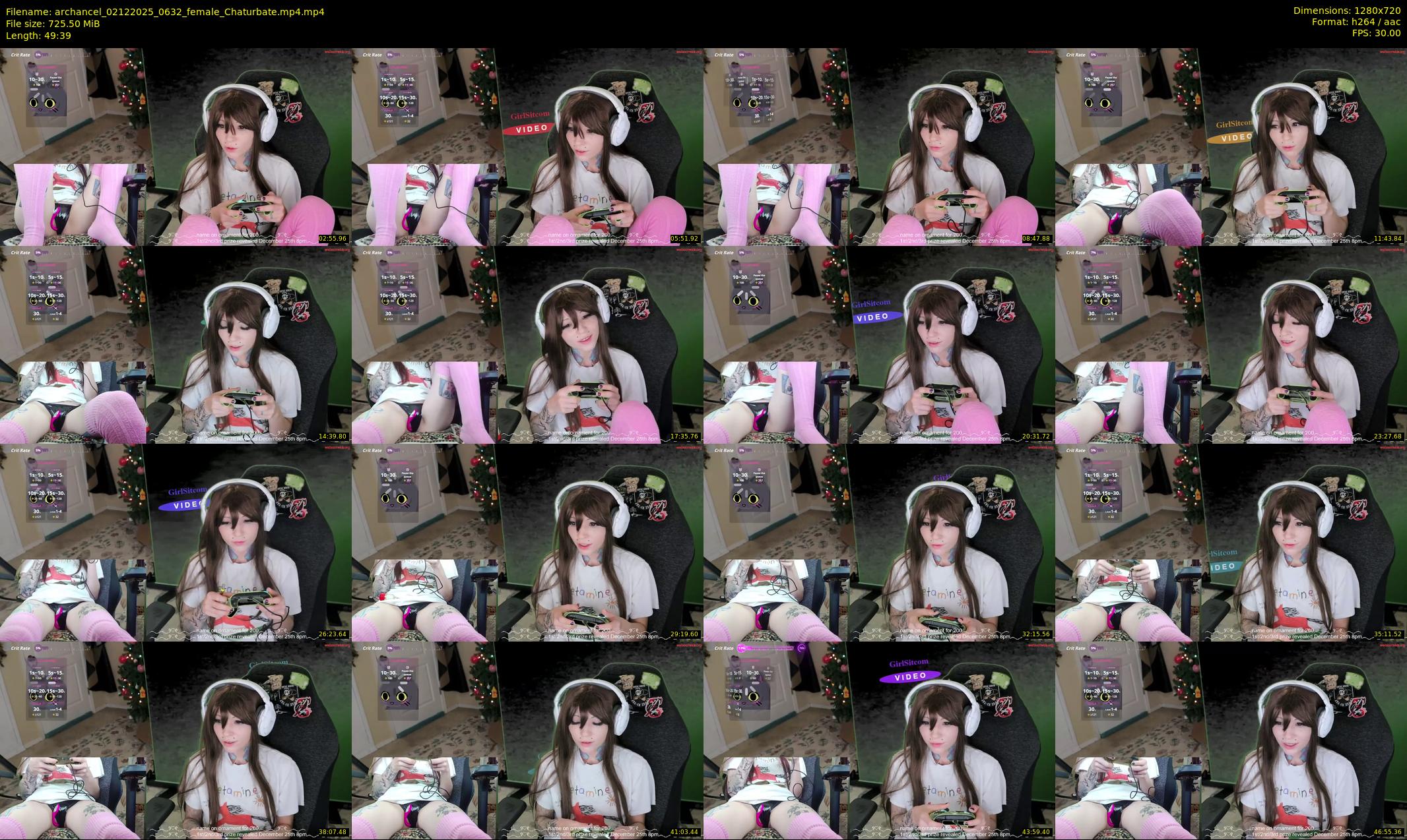 archancel — 50 minute Chaturbate female cam show recording, 720p, Dec 2, 2025